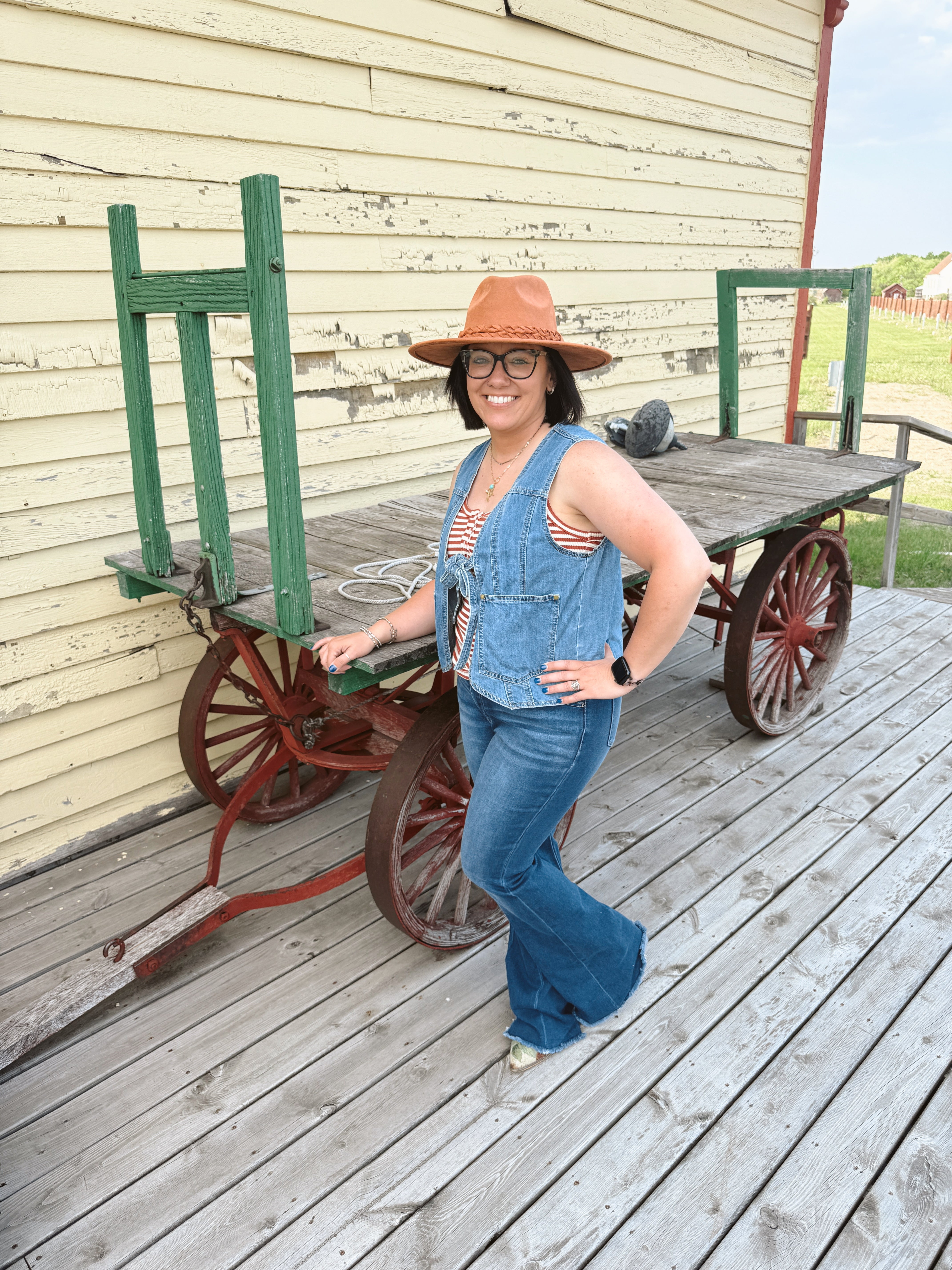 The Tie Front Denim Vest-Vests-listicle-The Silo Boutique, Women's Fashion Boutique Located in Warren and Grand Forks North Dakota