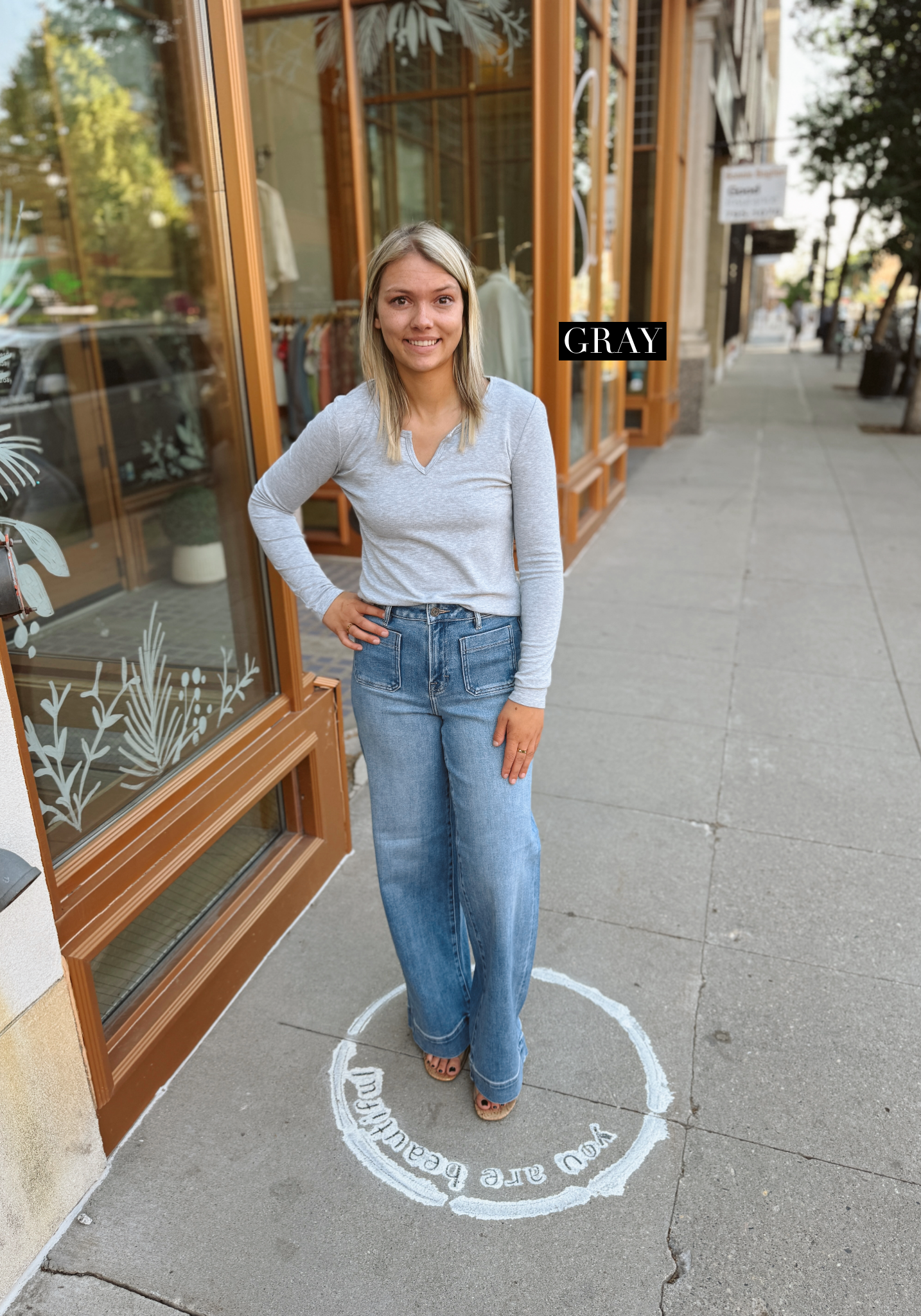 Cool Ultra Soft Notched Long Sleeve Top-Long Sleeve Tops-be cool-The Silo Boutique, Women's Fashion Boutique Located in Warren and Grand Forks North Dakota