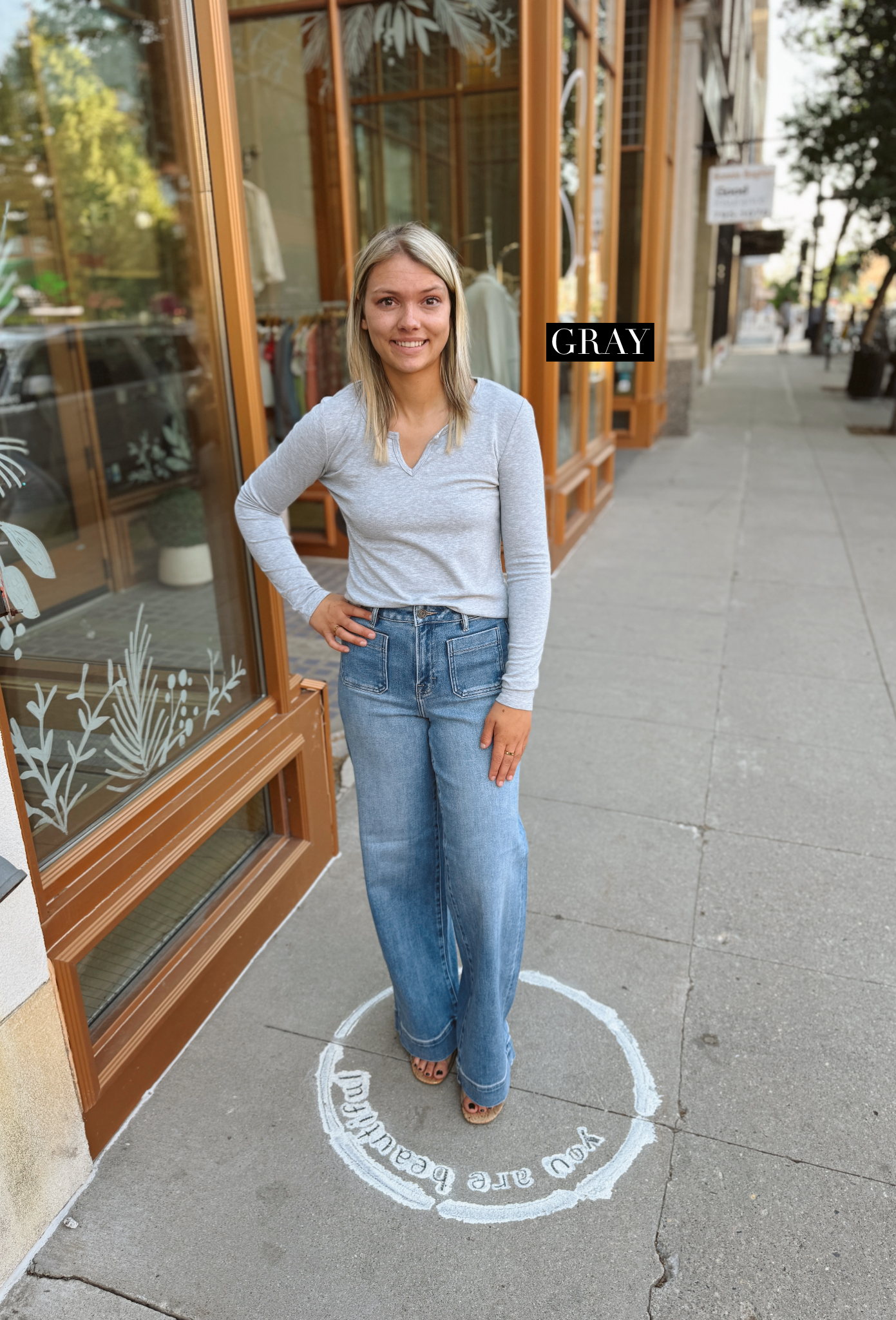 Cool Ultra Soft Notched Long Sleeve Top-Long Sleeve Tops-be cool-The Silo Boutique, Women's Fashion Boutique Located in Warren and Grand Forks North Dakota