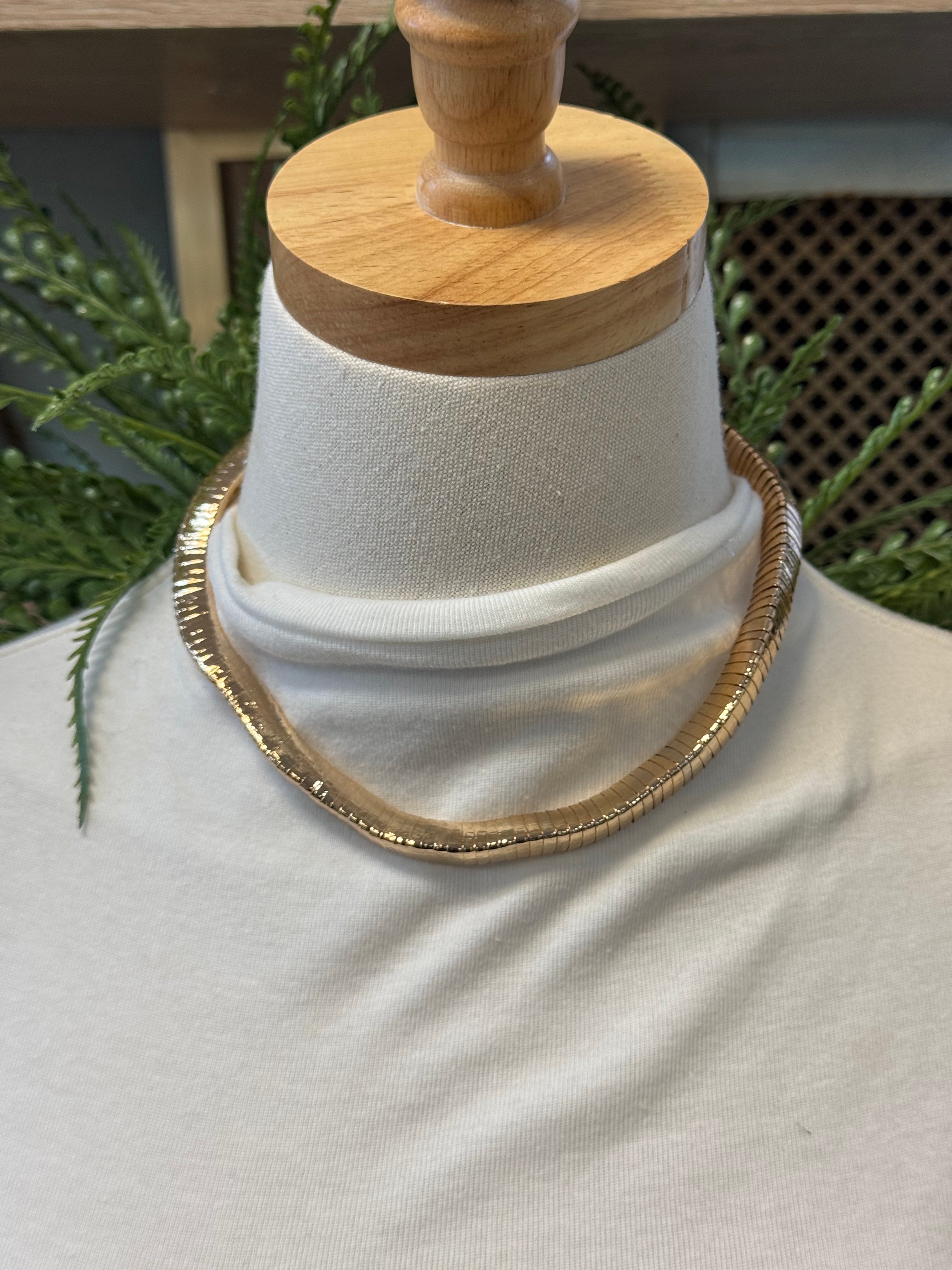 Gold Triangle Stack Necklace-Necklaces-fame-The Silo Boutique, Women's Fashion Boutique Located in Warren and Grand Forks North Dakota