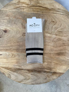 Classic Two Stripes Socks-socks-city-The Silo Boutique, Women's Fashion Boutique Located in Warren and Grand Forks North Dakota