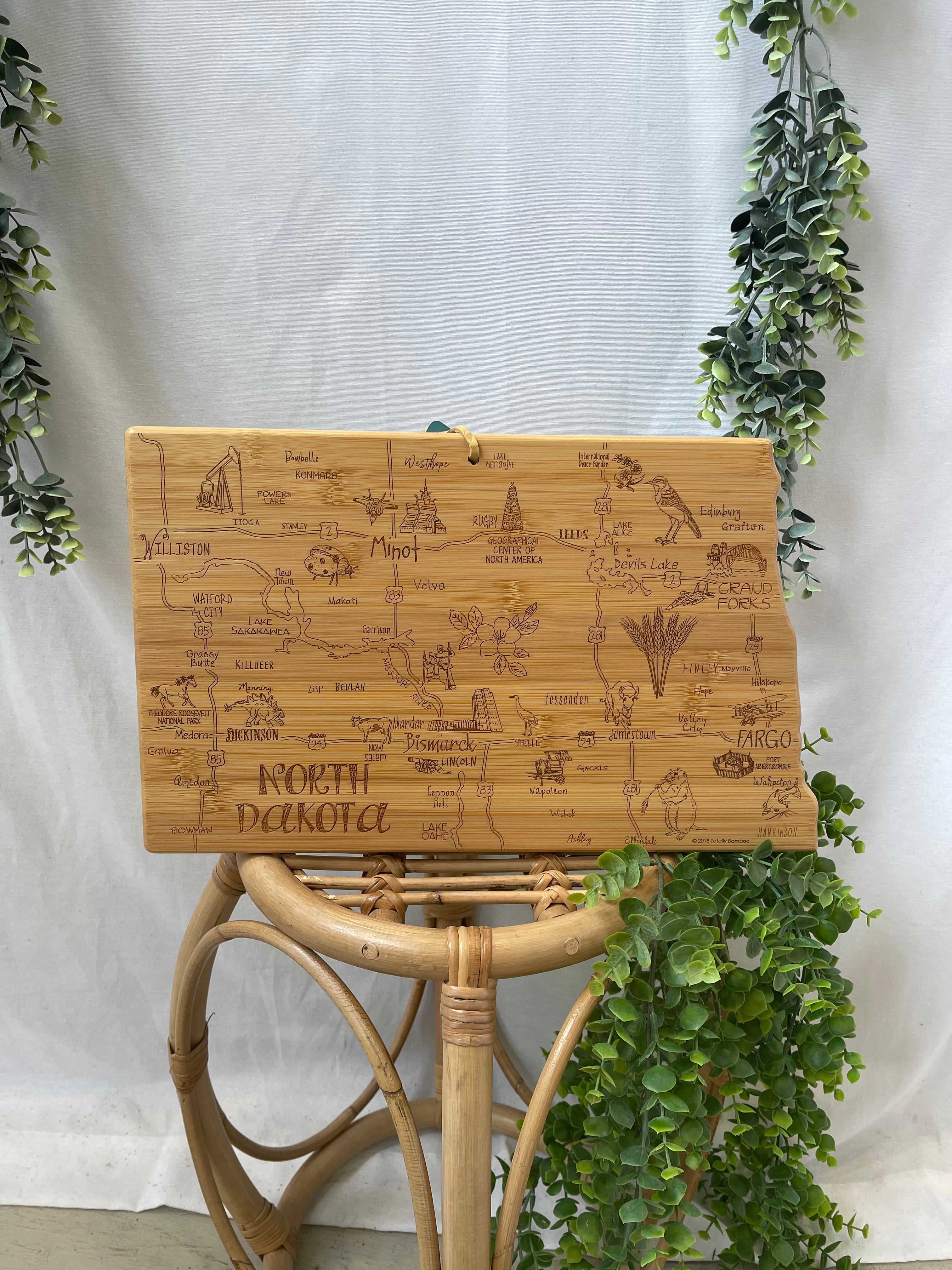 North Dakota Cutting Board-cutting boards-faire-The Silo Boutique, Women's Fashion Boutique Located in Warren and Grand Forks North Dakota