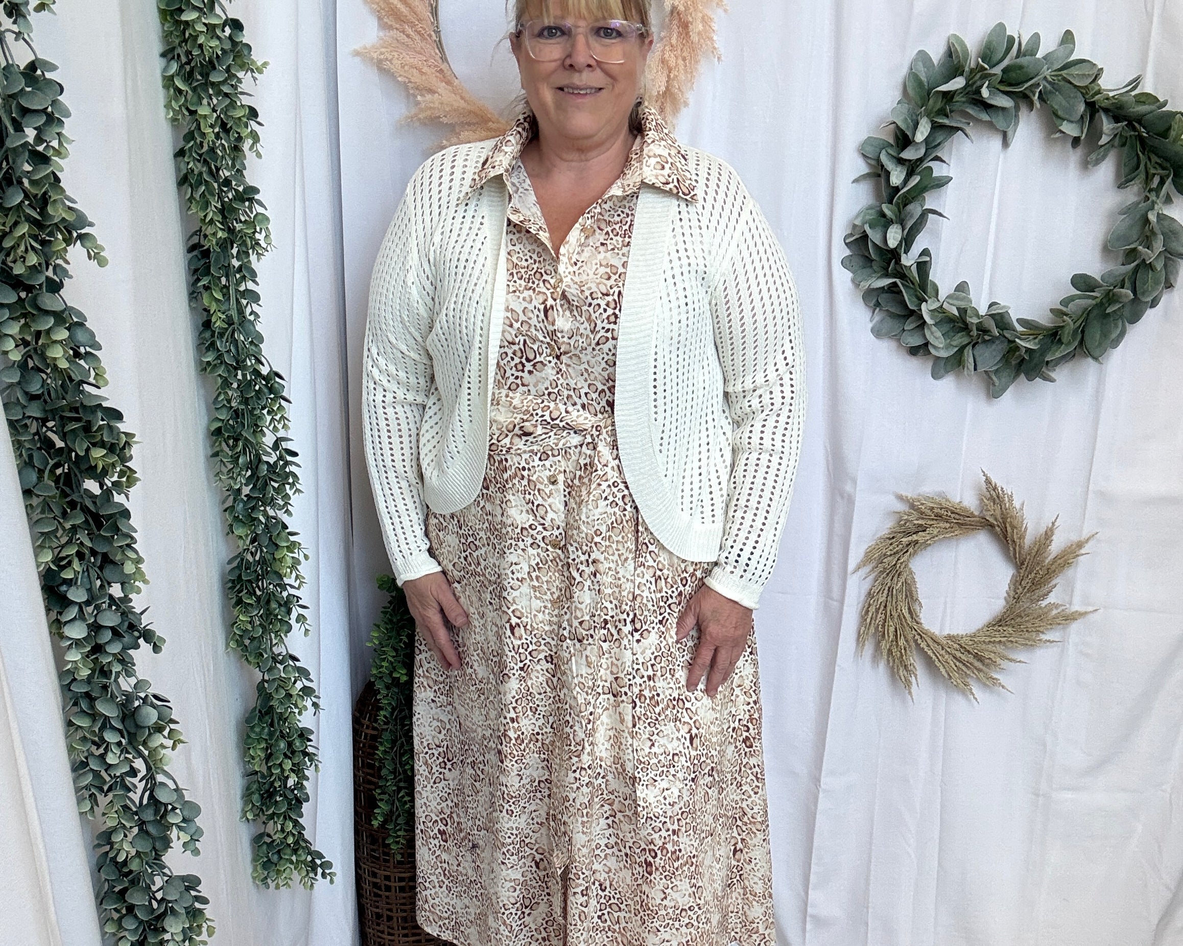 CC Open Knit Cocoon Cardigan-White-Sweaters-cozy co-The Silo Boutique, Women's Fashion Boutique Located in Warren and Grand Forks North Dakota