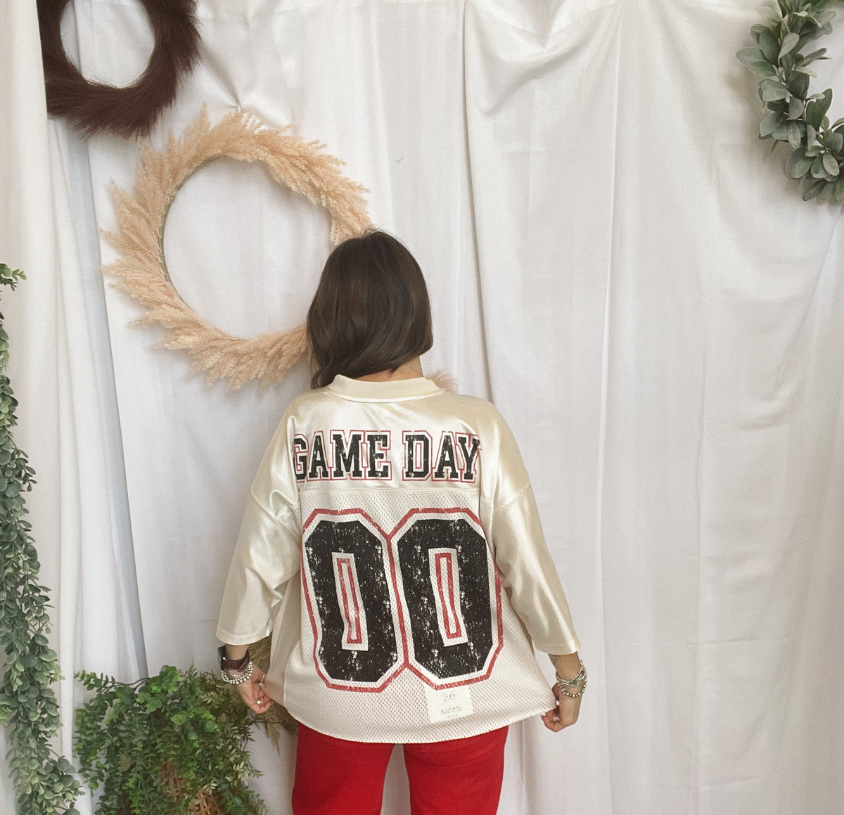 Jade Gameday Jersey-Short Sleeve Tops-jade by jane-The Silo Boutique, Women's Fashion Boutique Located in Warren and Grand Forks North Dakota