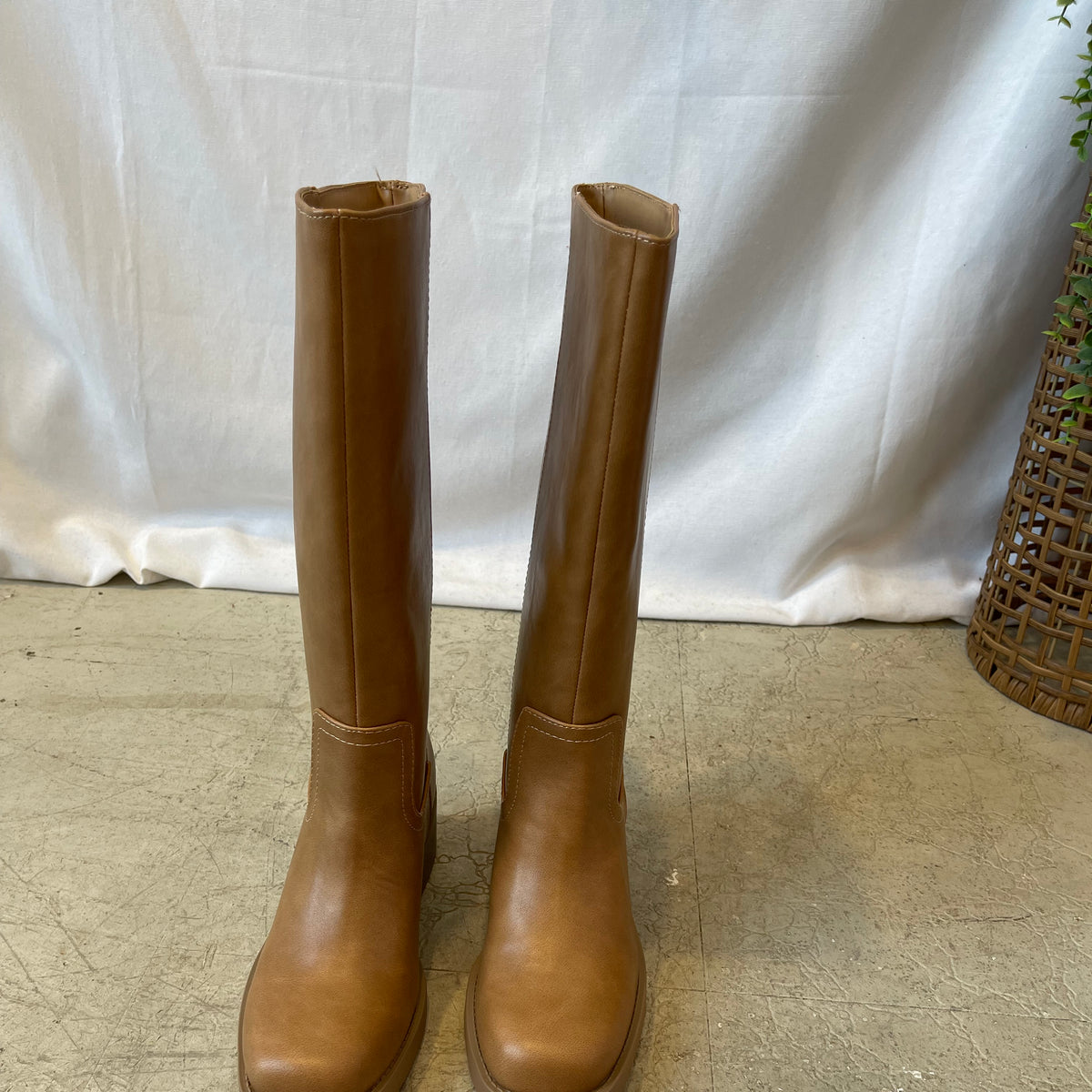 Soda Belvin Boot-Tan-Sandals-soda-The Silo Boutique, Women's Fashion Boutique Located in Warren and Grand Forks North Dakota