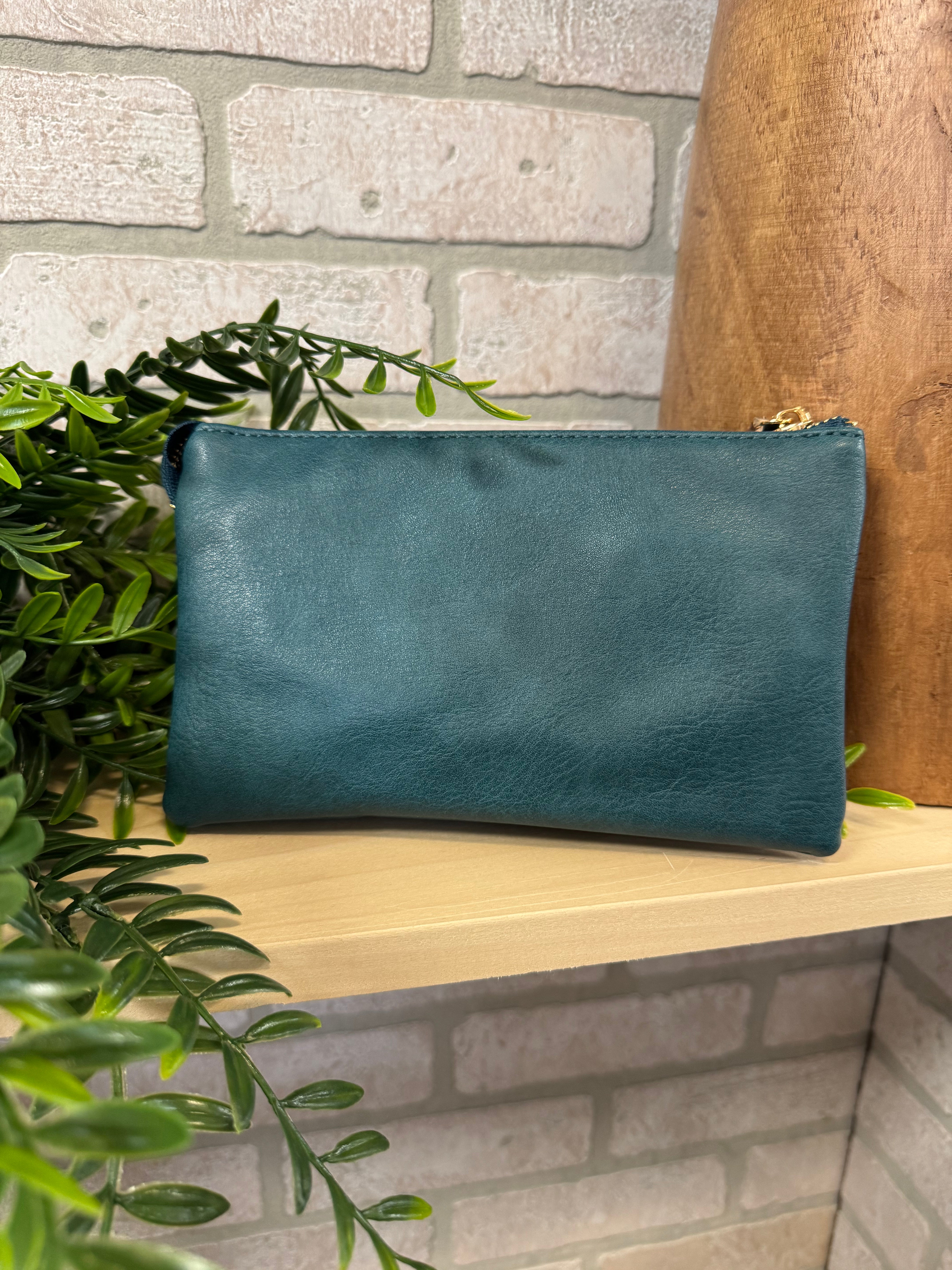 Riley 3 Compartment Crossbody/Wristlet-Crossbody Purses-Jen and Co-The Silo Boutique, Women's Fashion Boutique Located in Warren and Grand Forks North Dakota