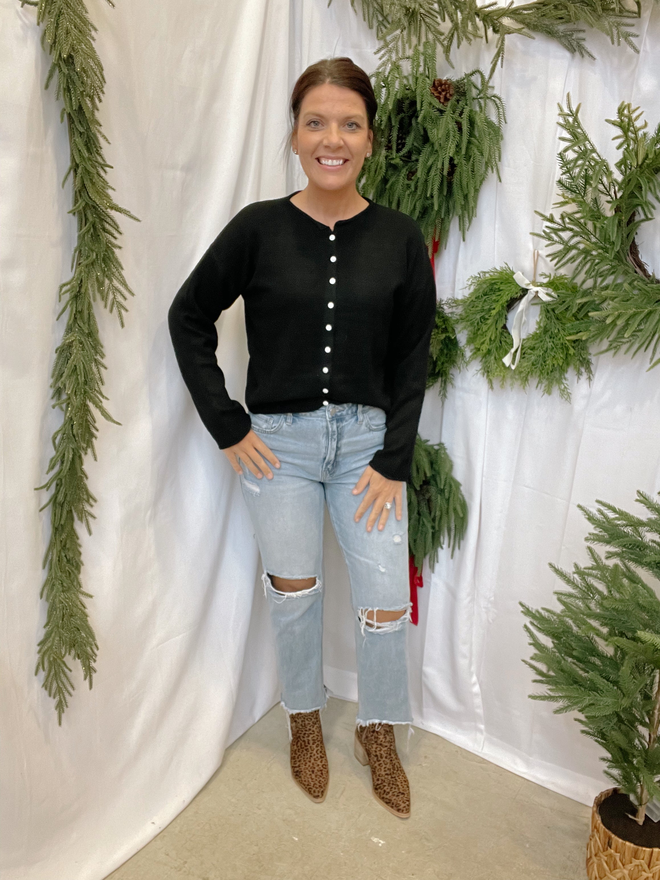 The Classic Staple Cardigan-Black-Cardigans-mimosa-The Silo Boutique, Women's Fashion Boutique Located in Warren and Grand Forks North Dakota