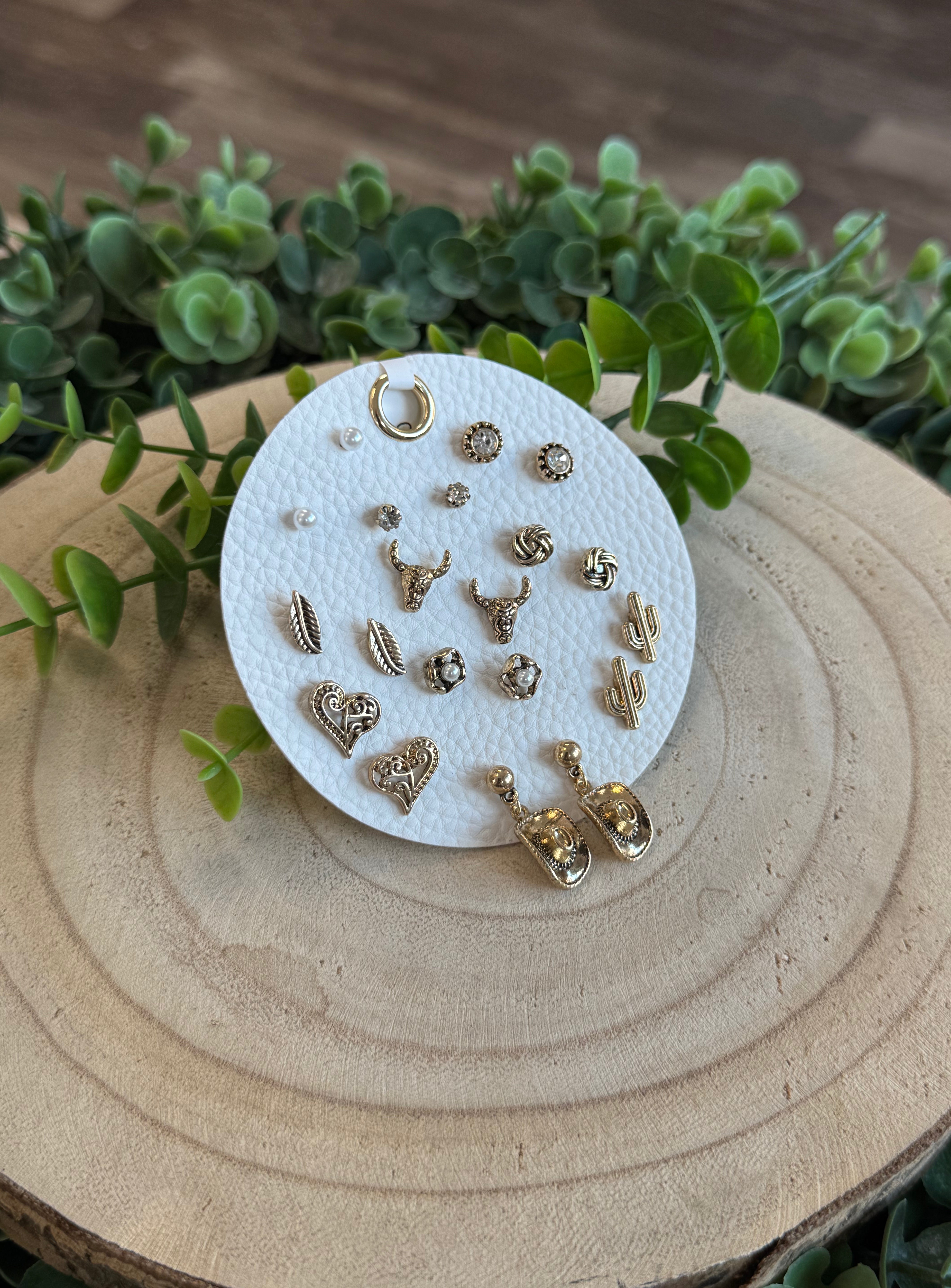 Ten Pair West Earrings Set-Earrings-Fame-The Silo Boutique, Women's Fashion Boutique Located in Warren and Grand Forks North Dakota