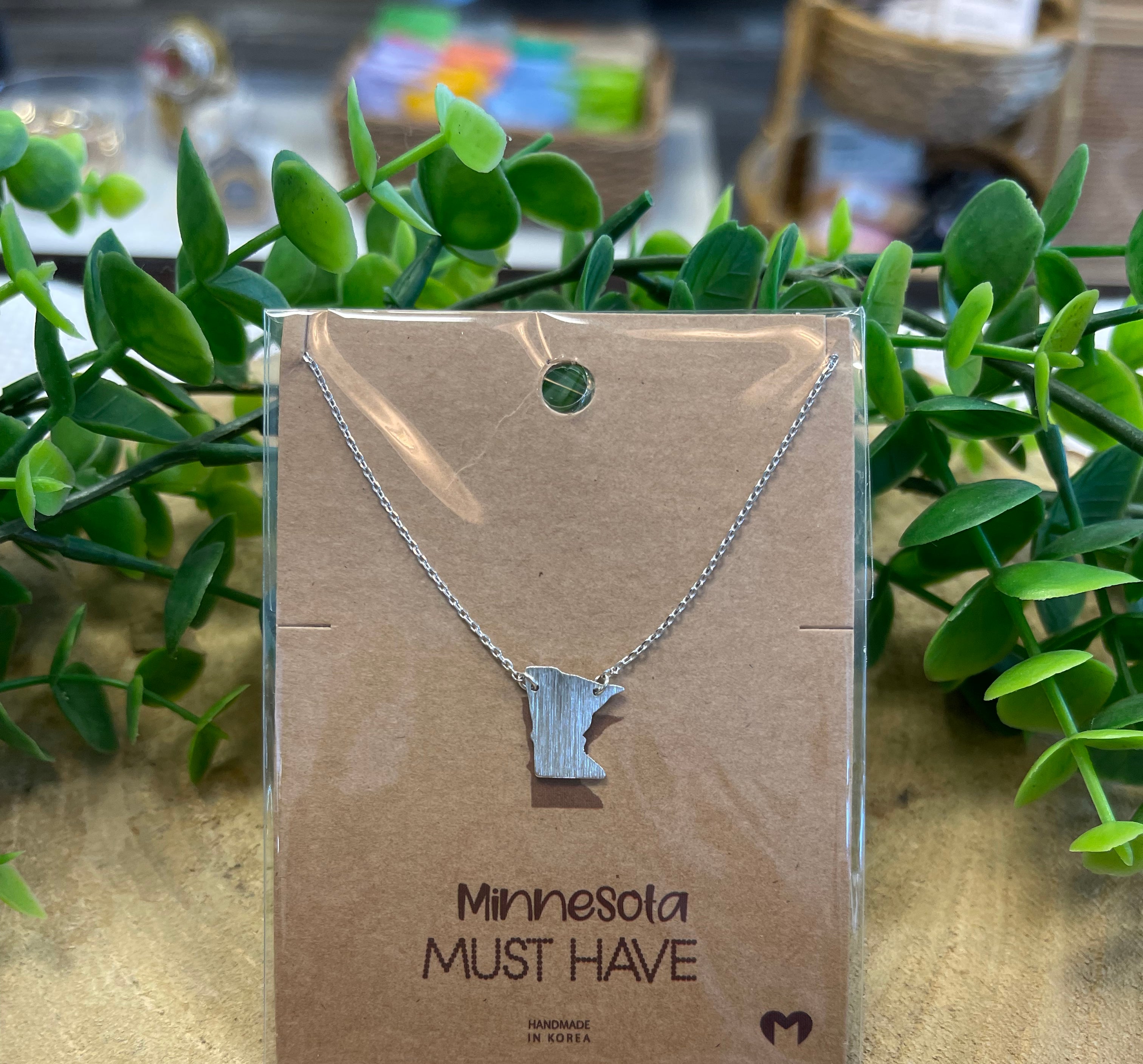 Silver Minnesota Necklace-Necklaces-Fame-The Silo Boutique, Women's Fashion Boutique Located in Warren and Grand Forks North Dakota