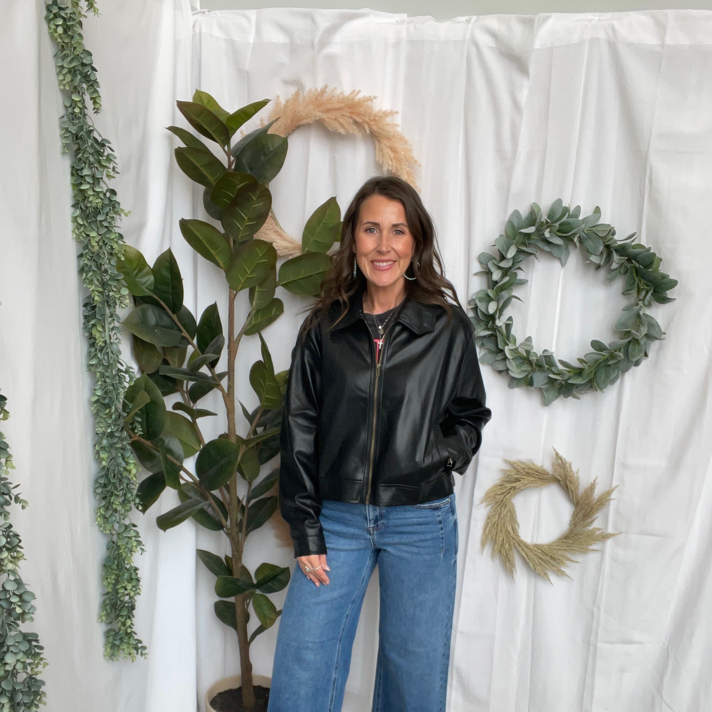Allie Soft Faux Leather Jacket-Coats & Jackets-allie Rose-The Silo Boutique, Women's Fashion Boutique Located in Warren and Grand Forks North Dakota
