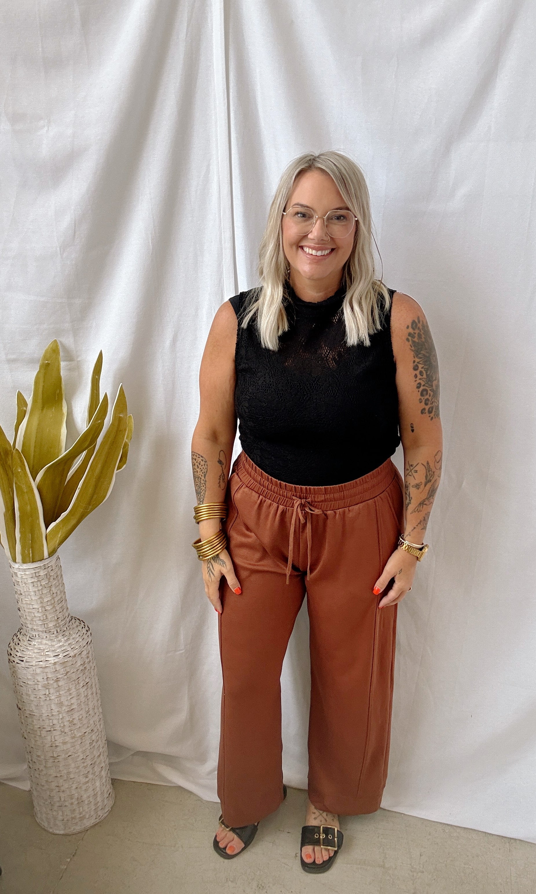 Lace Sheer Tank Top-Black-Tank Tops-Umgee-The Silo Boutique, Women's Fashion Boutique Located in Warren and Grand Forks North Dakota