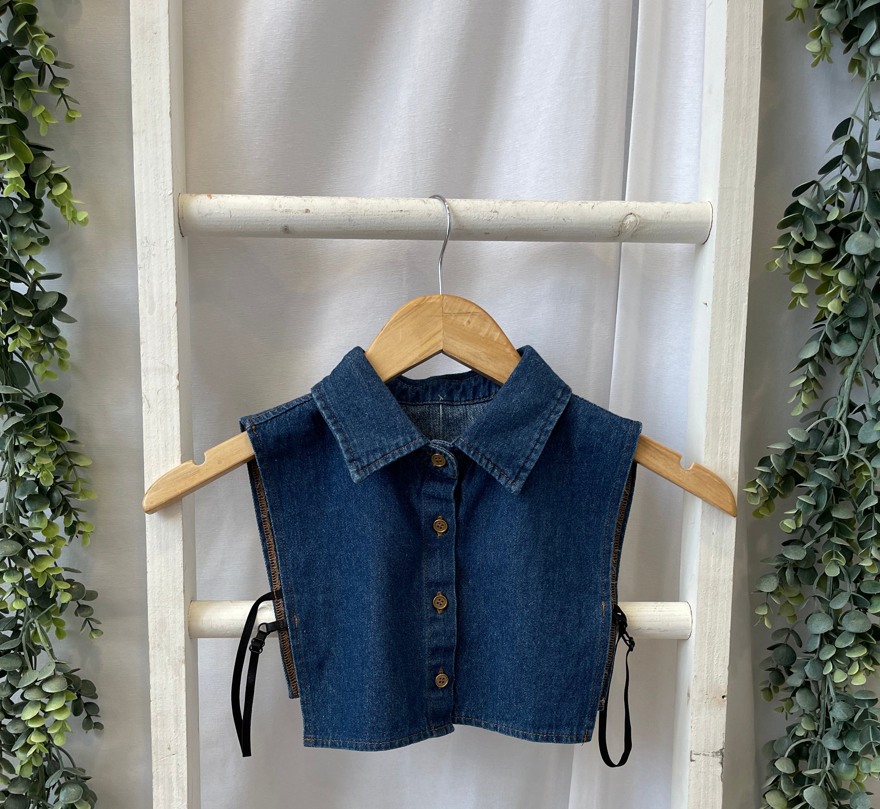 Corporate Collar-All Denim-Short Sleeve Tops-Summer Tees-The Silo Boutique, Women's Fashion Boutique Located in Warren and Grand Forks North Dakota
