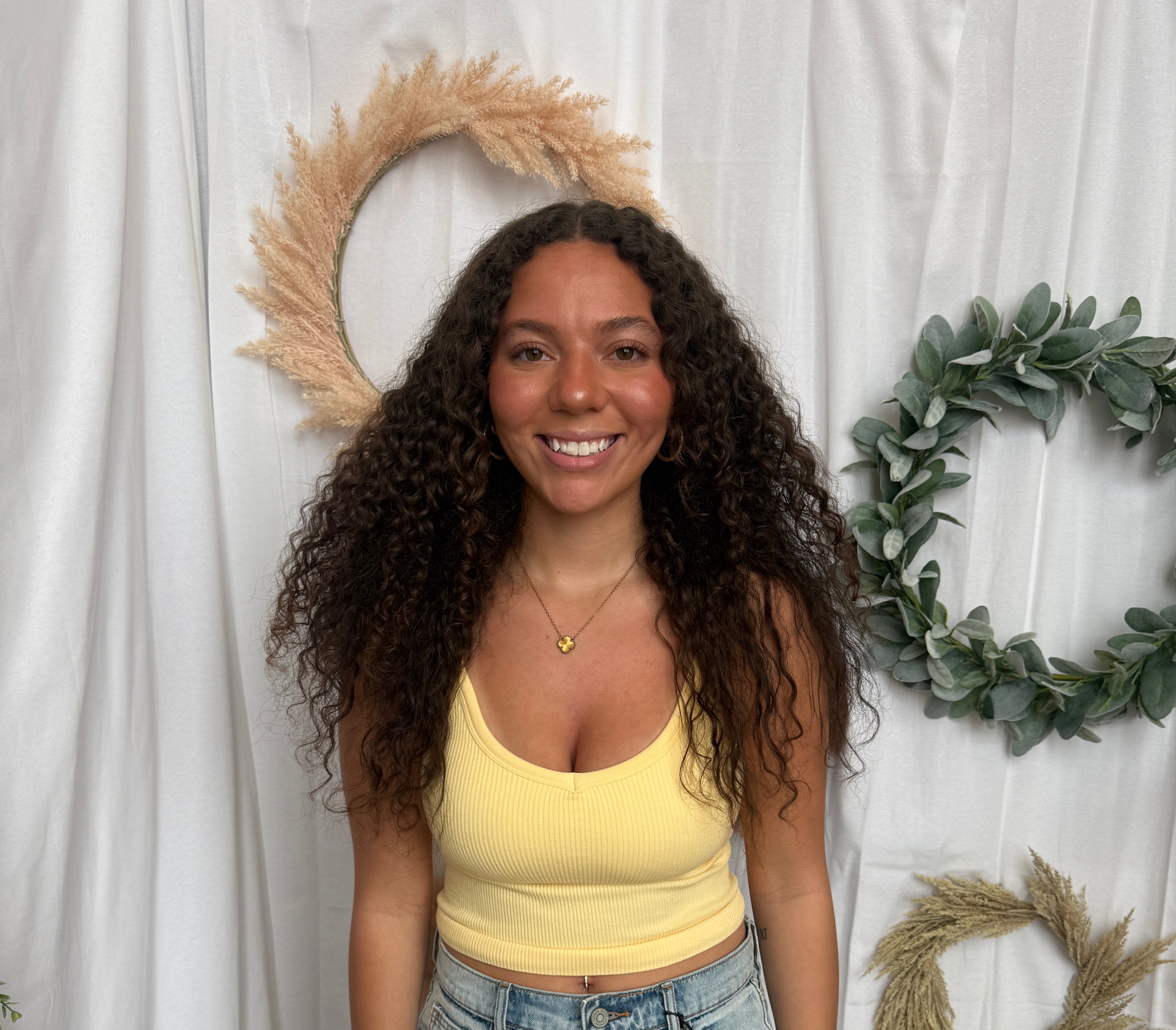 Ribbed V Neck Cami Bra-Yellow-Bralettes-by together-The Silo Boutique, Women's Fashion Boutique Located in Warren and Grand Forks North Dakota