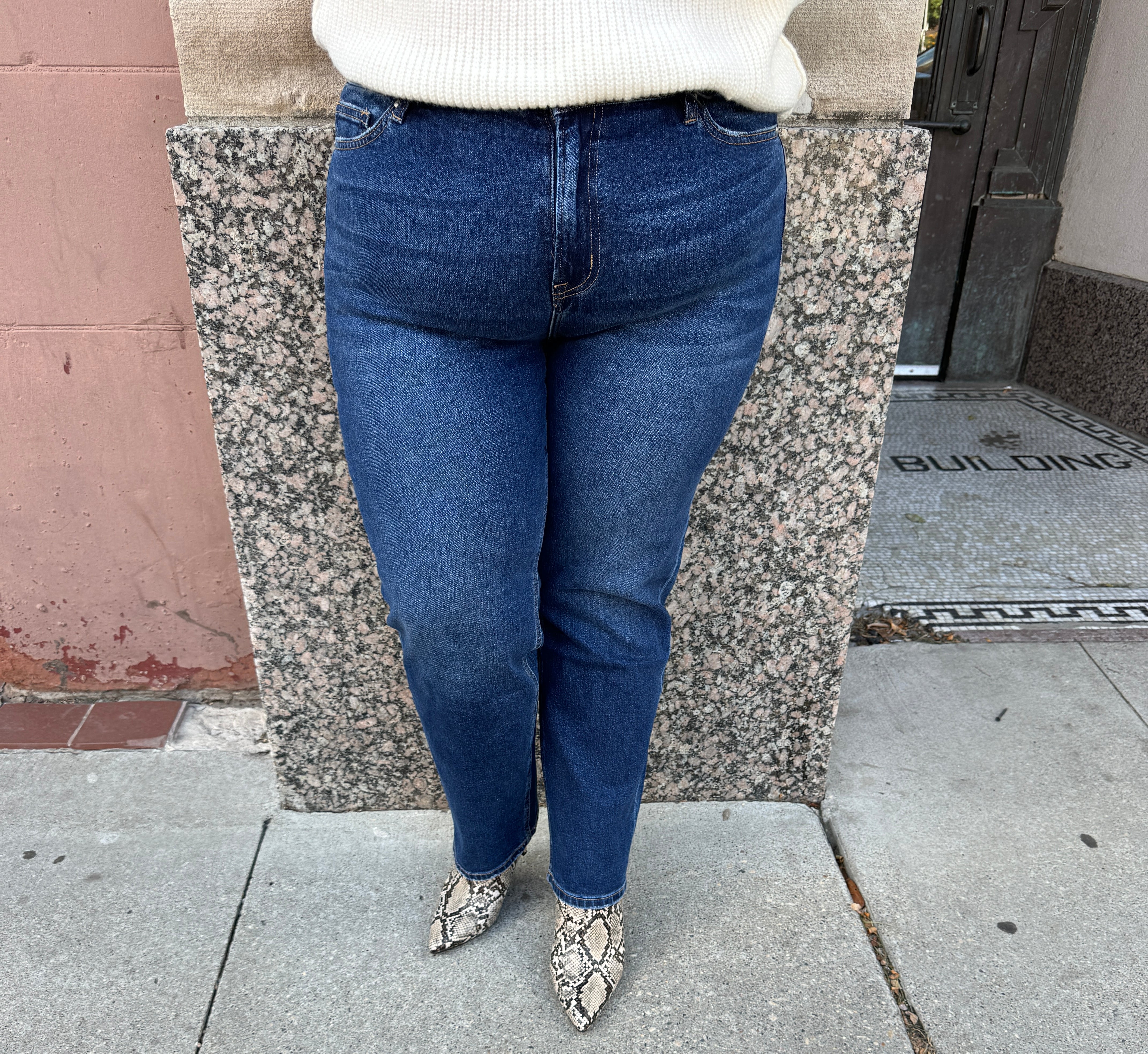 Mica Monfil High Waist Wedge Jeans-Jeans-mica-The Silo Boutique, Women's Fashion Boutique Located in Warren and Grand Forks North Dakota