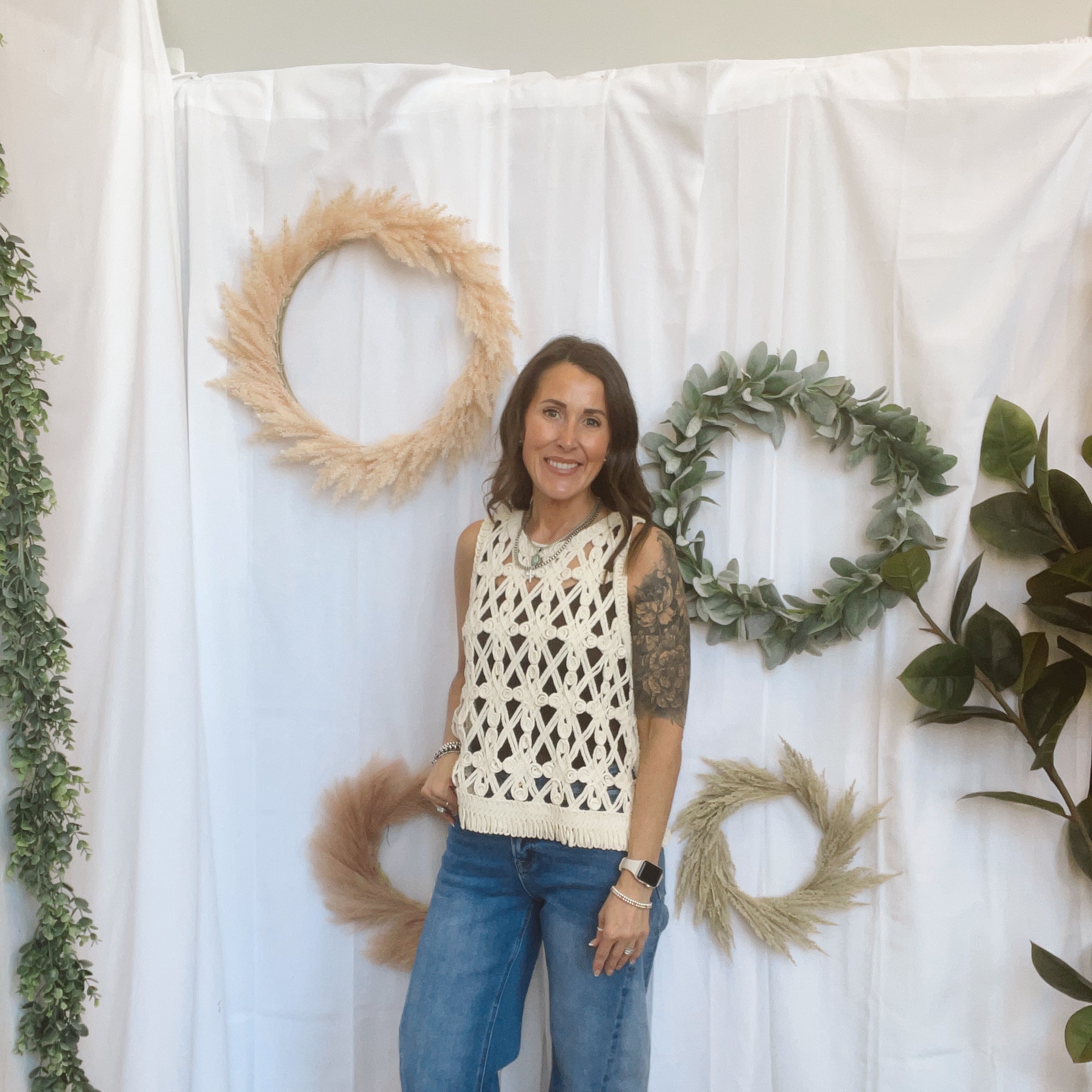 Fringe Hem Tank-Bone-Tank Tops-mystree-The Silo Boutique, Women's Fashion Boutique Located in Warren and Grand Forks North Dakota