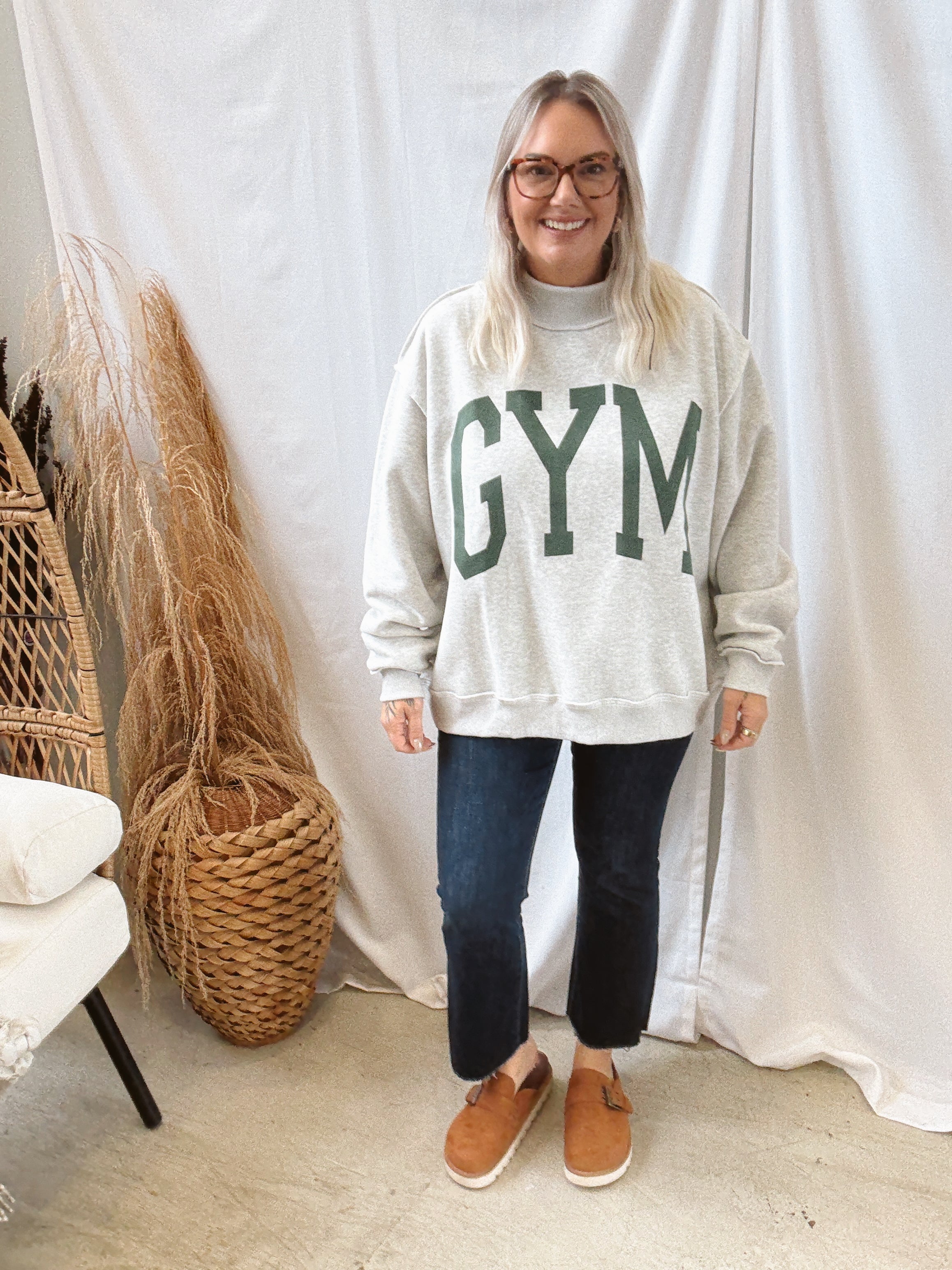 Gym & Bed Sweatshirt-Sweatshirts-bucketlist-The Silo Boutique, Women's Fashion Boutique Located in Warren and Grand Forks North Dakota