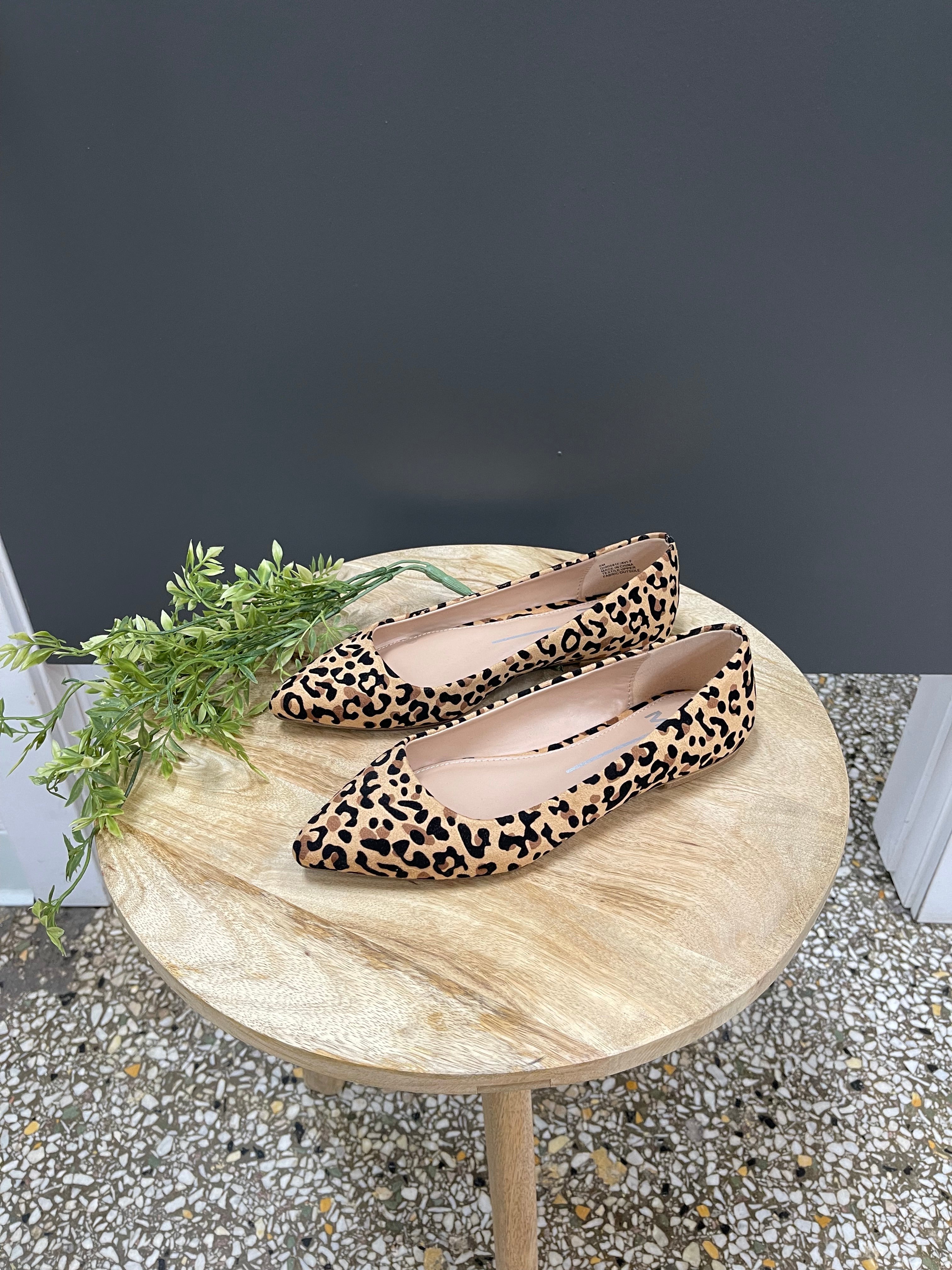 MIA Avi Leopard Flat Shoe-Clogs-MIA-The Silo Boutique, Women's Fashion Boutique Located in Warren and Grand Forks North Dakota