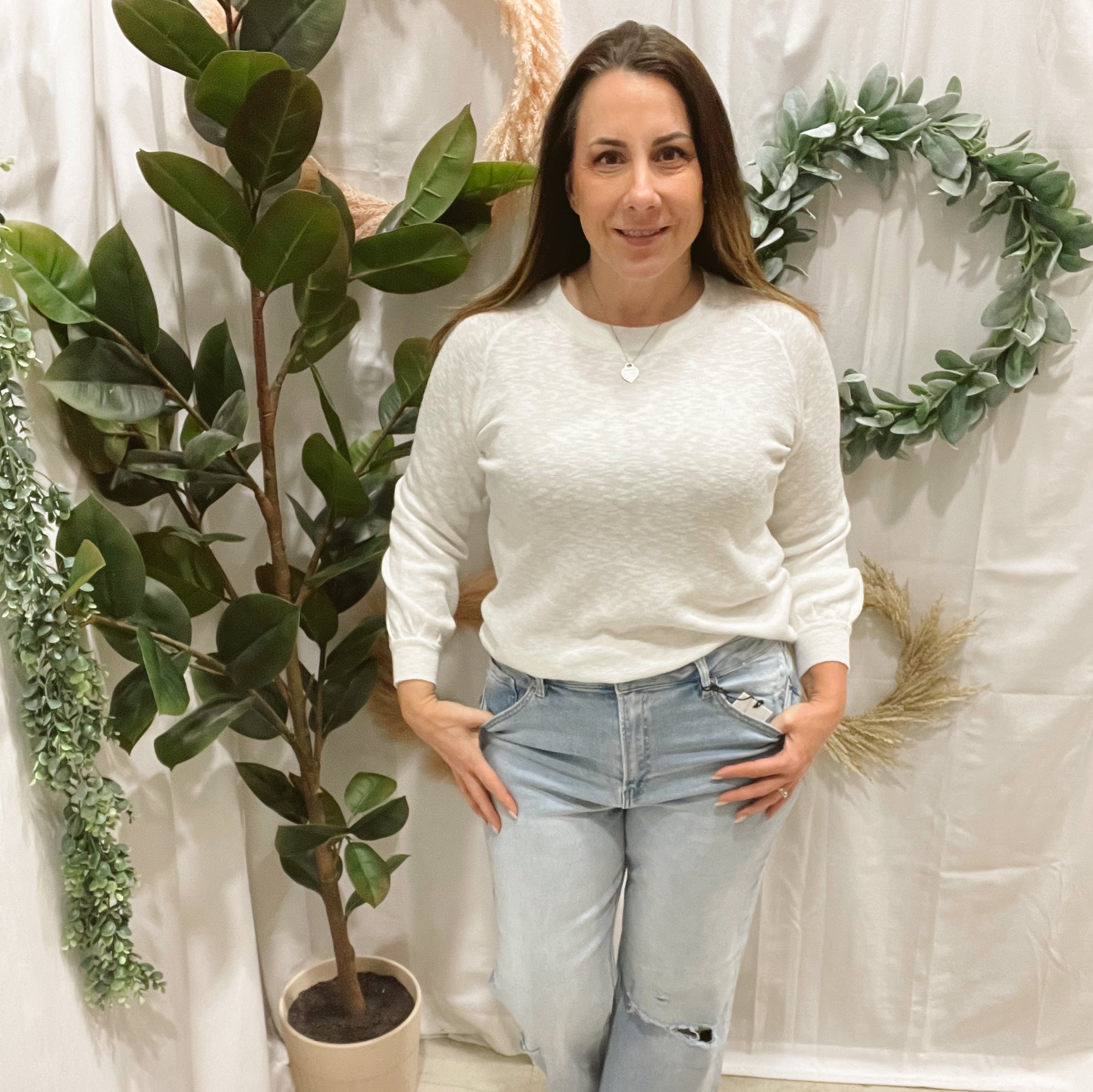 Be Cool Bailey Sweater-Ivory-Sweaters-be cool-The Silo Boutique, Women's Fashion Boutique Located in Warren and Grand Forks North Dakota