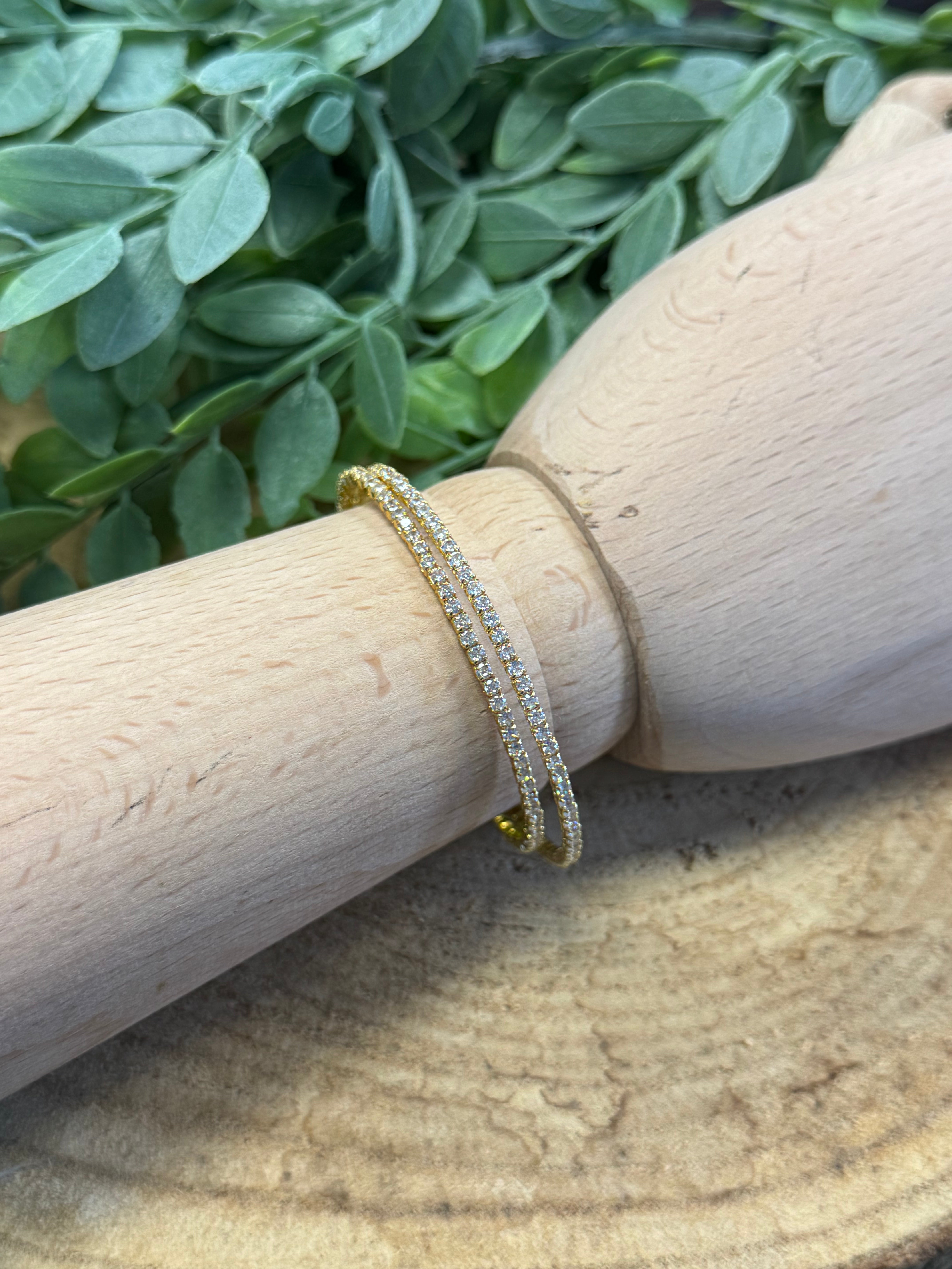 Double Spiral Bracelet-Amanda Blu-The Silo Boutique, Women's Fashion Boutique Located in Warren and Grand Forks North Dakota