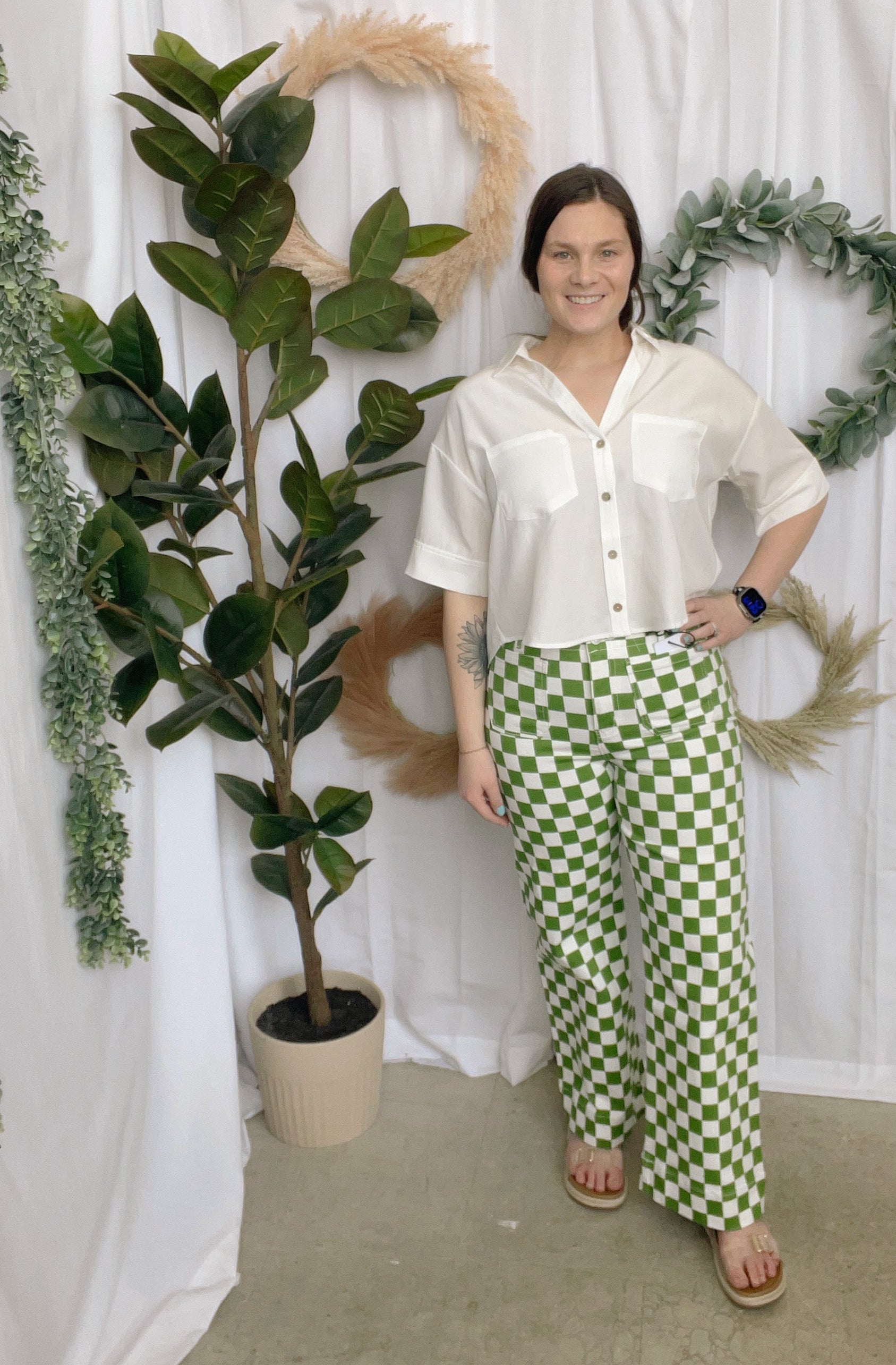 Mica Lochinvar Green Jeans-Jeans-mica-The Silo Boutique, Women's Fashion Boutique Located in Warren and Grand Forks North Dakota