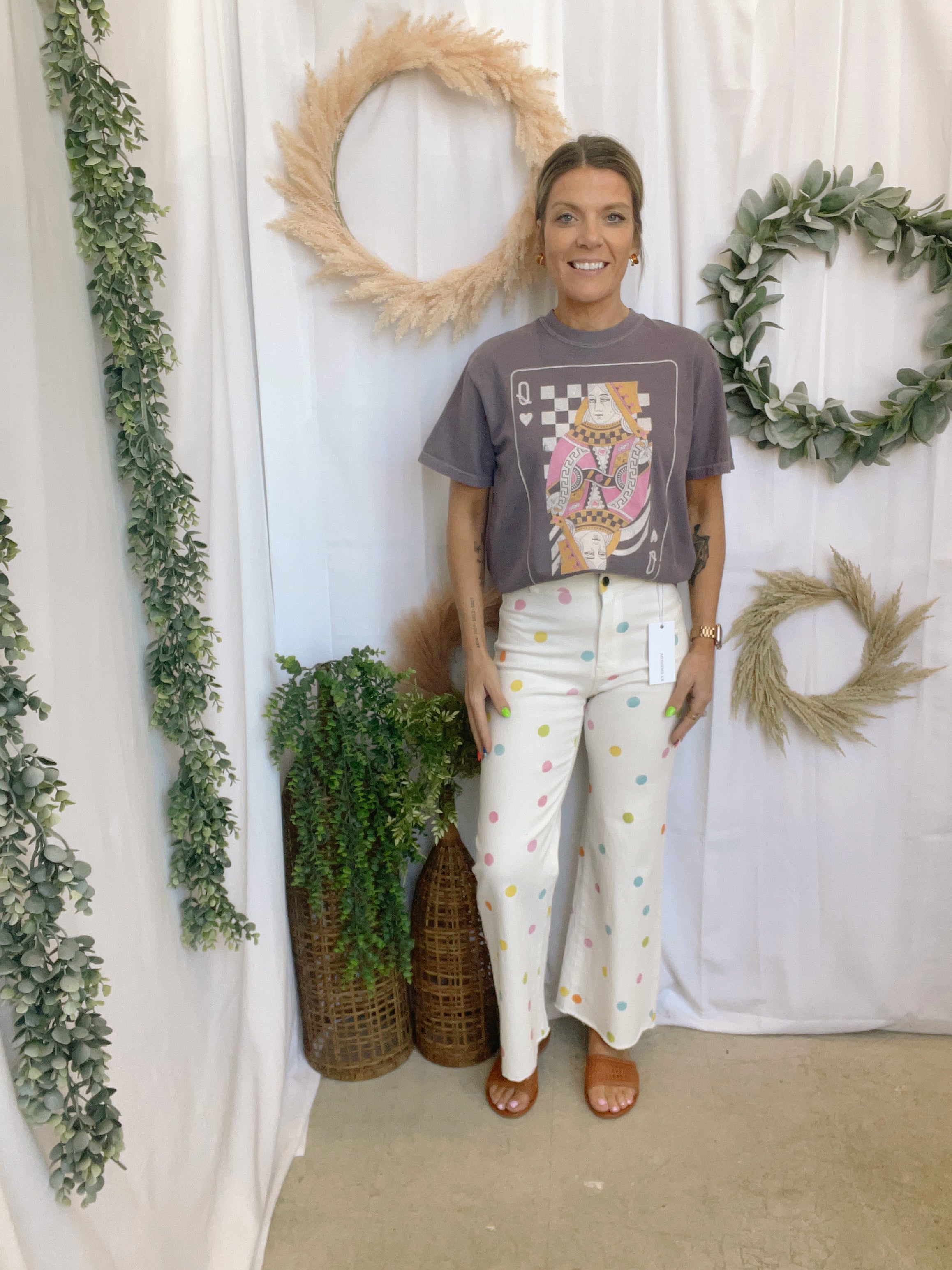 Queen of Hearts Purple Tee-Graphic Tees-faire-The Silo Boutique, Women's Fashion Boutique Located in Warren and Grand Forks North Dakota