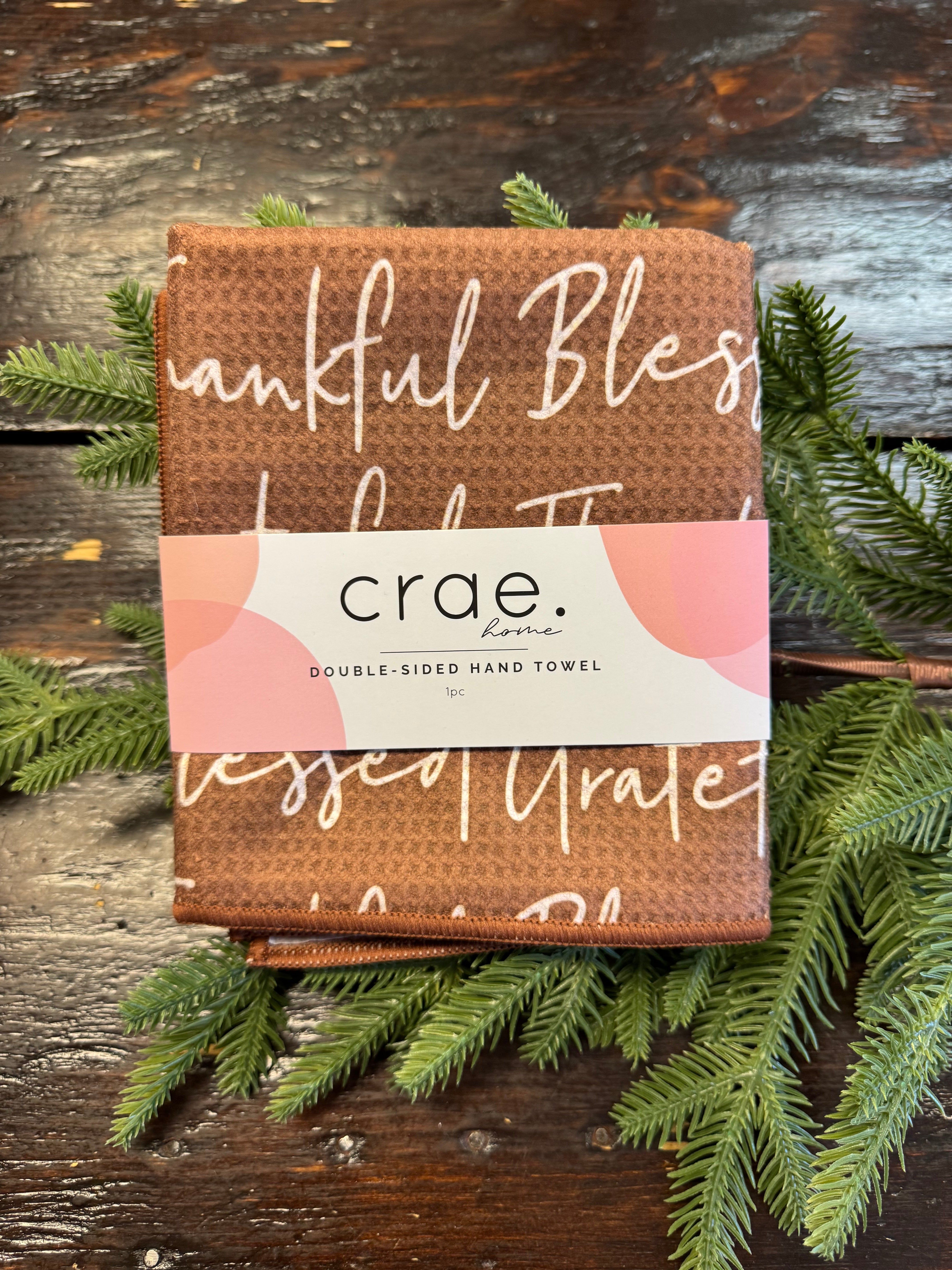 Thankful Hand Towel-Tea Towels-crae-The Silo Boutique, Women's Fashion Boutique Located in Warren and Grand Forks North Dakota