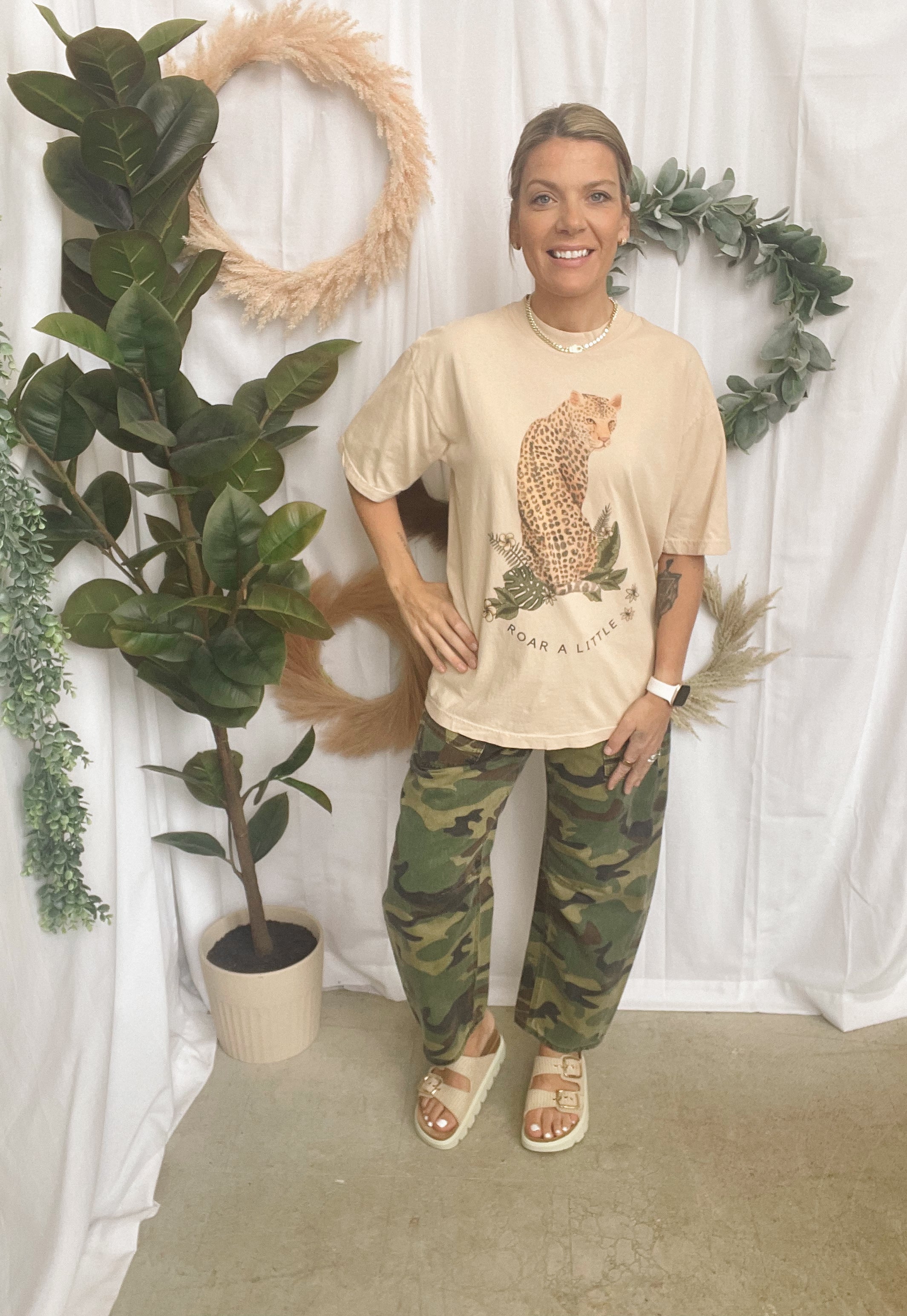 Roar a Little Graphic Tee-Graphic Tees-jade by jane-The Silo Boutique, Women's Fashion Boutique Located in Warren and Grand Forks North Dakota