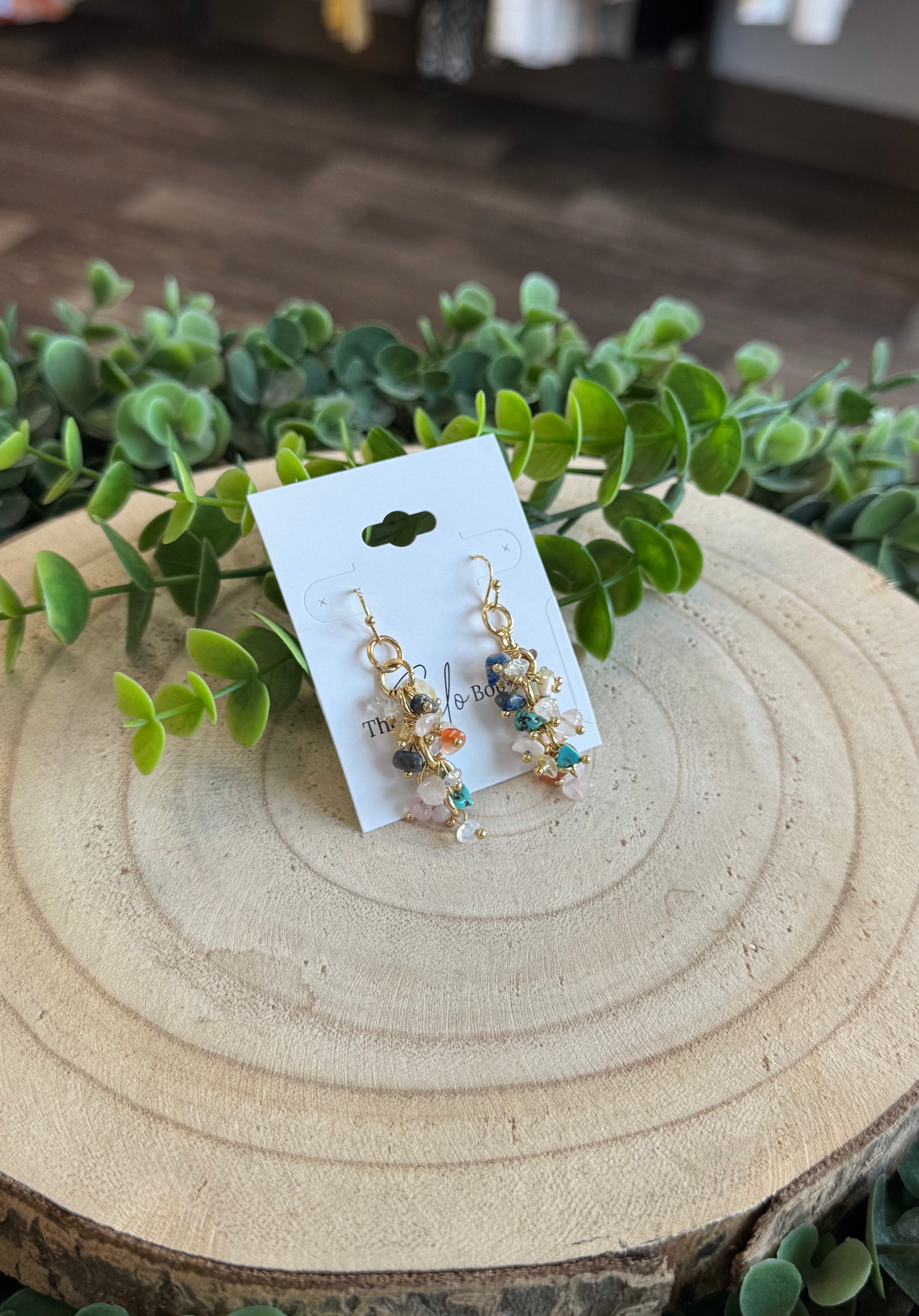 Beaded Fringe Earrings-Earrings-Fame-The Silo Boutique, Women's Fashion Boutique Located in Warren and Grand Forks North Dakota