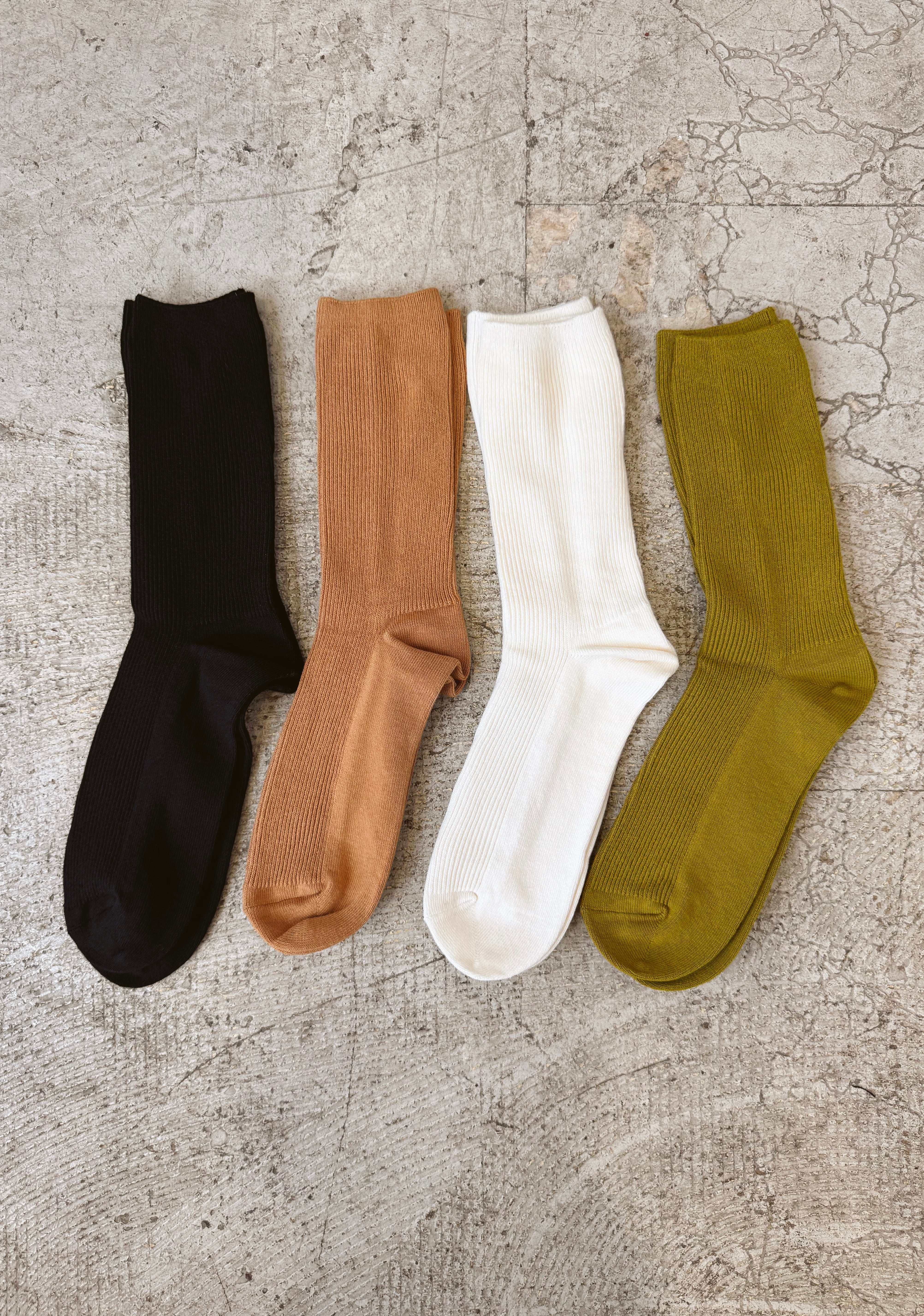 Very Ribbed Socks-Socks-very j-The Silo Boutique, Women's Fashion Boutique Located in Warren and Grand Forks North Dakota