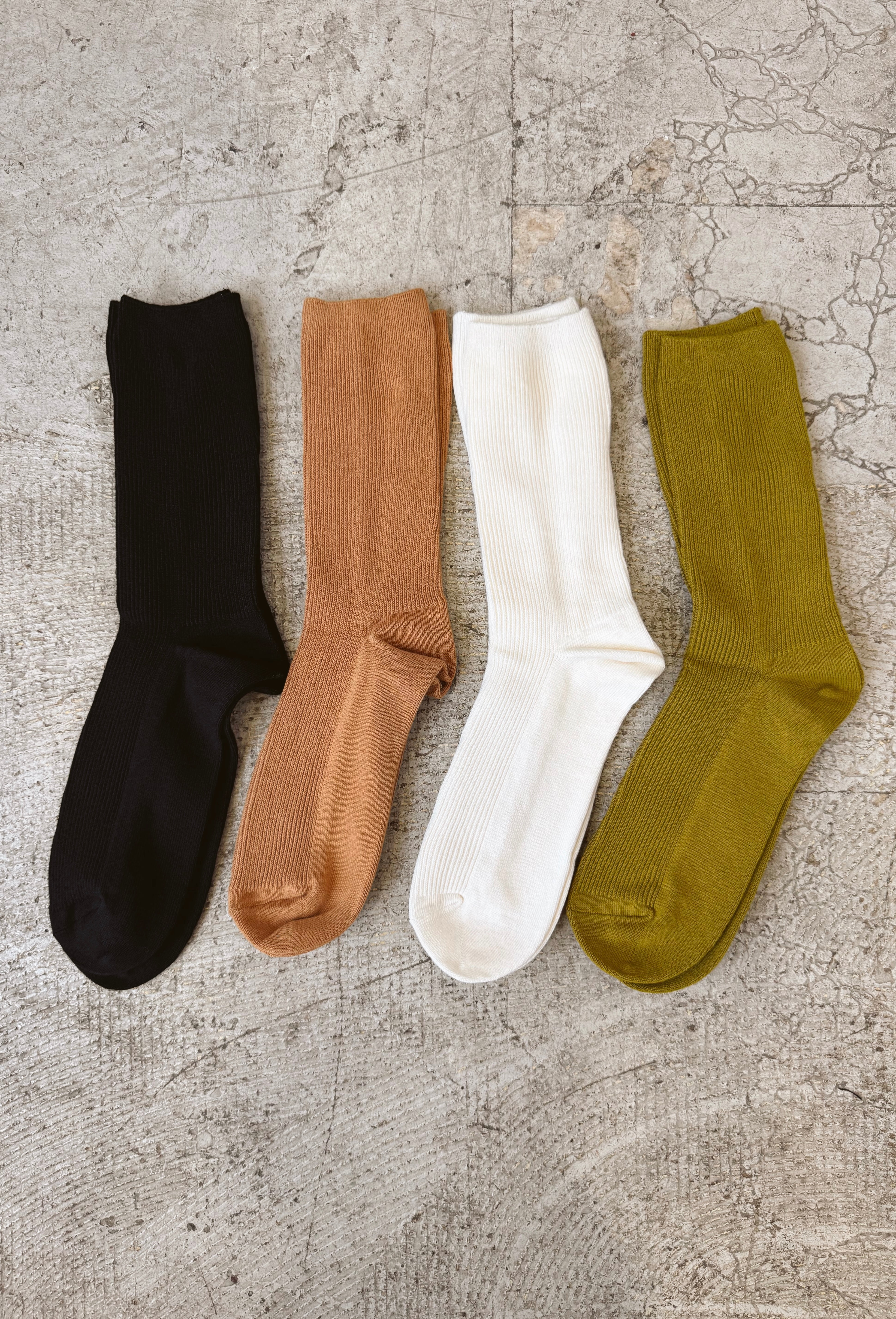 Very Ribbed Socks-Socks-very j-The Silo Boutique, Women's Fashion Boutique Located in Warren and Grand Forks North Dakota