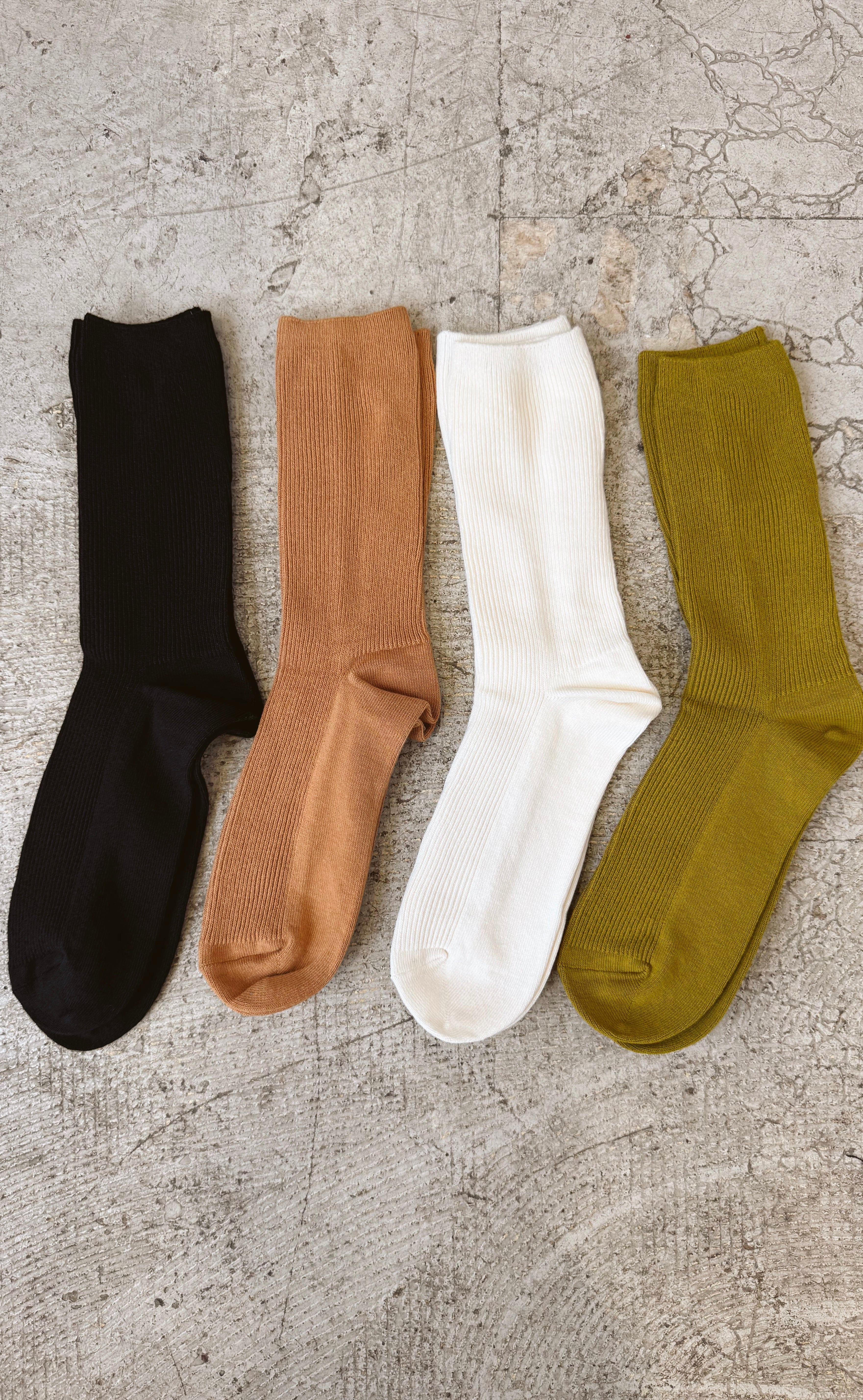 Very Ribbed Socks-Socks-very j-The Silo Boutique, Women's Fashion Boutique Located in Warren and Grand Forks North Dakota