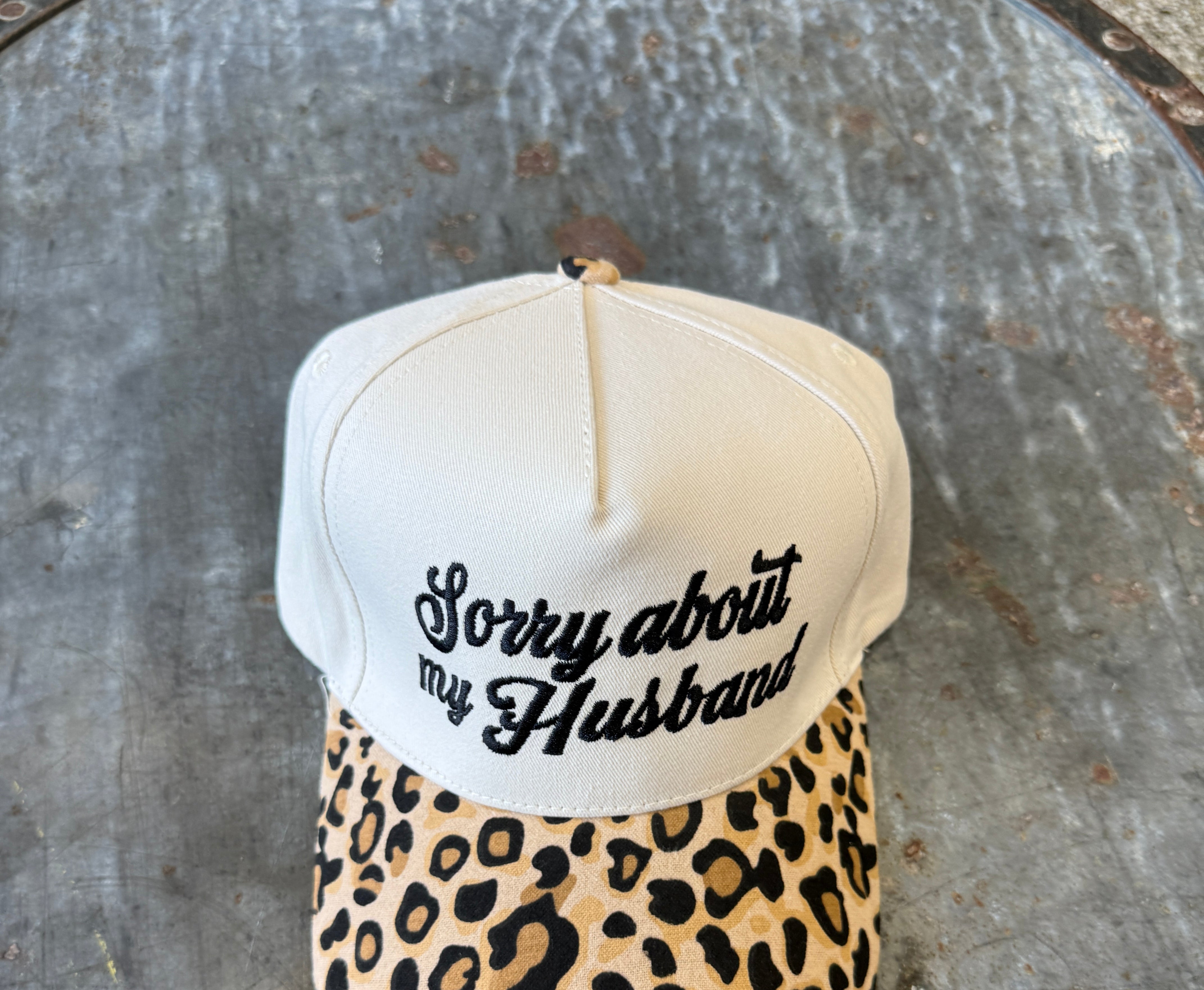 Sorry About My Husband Hat-Hats-Zenana-The Silo Boutique, Women's Fashion Boutique Located in Warren and Grand Forks North Dakota