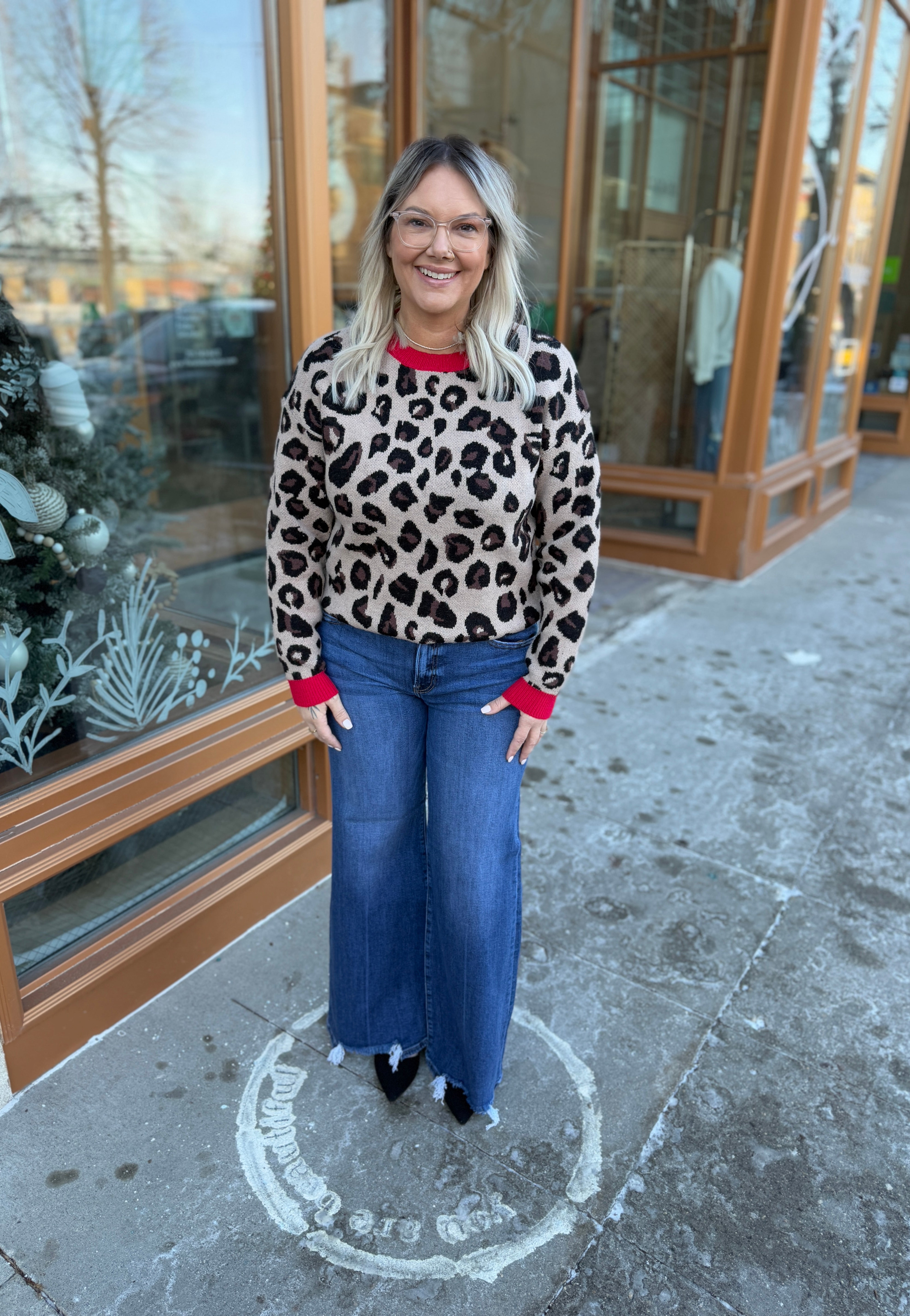 Risen Dark Wide Leg Jeans-Jeans-risen-The Silo Boutique, Women's Fashion Boutique Located in Warren and Grand Forks North Dakota