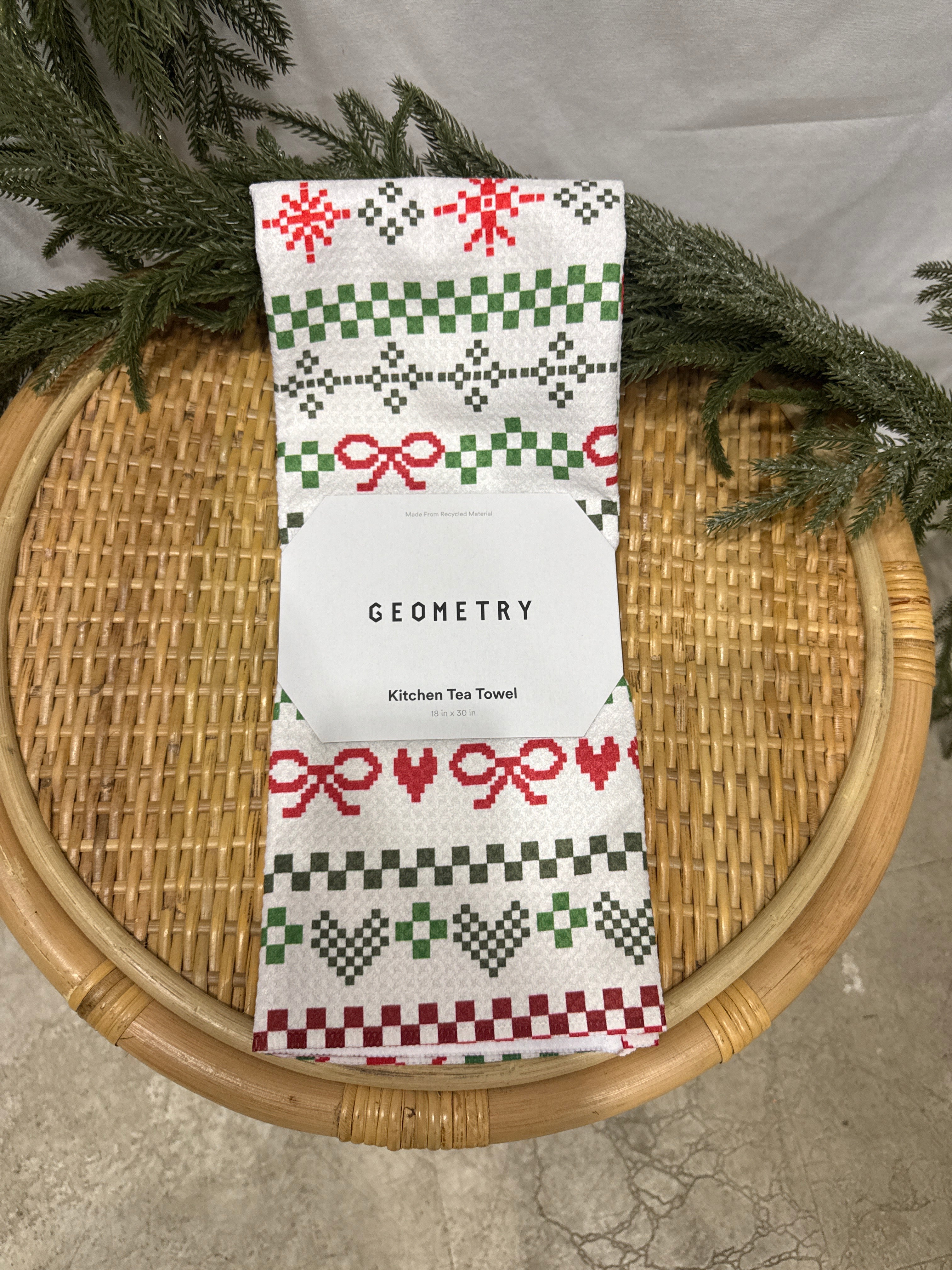Geometry Tea Towel-dish cloth-geometry-The Silo Boutique, Women's Fashion Boutique Located in Warren and Grand Forks North Dakota