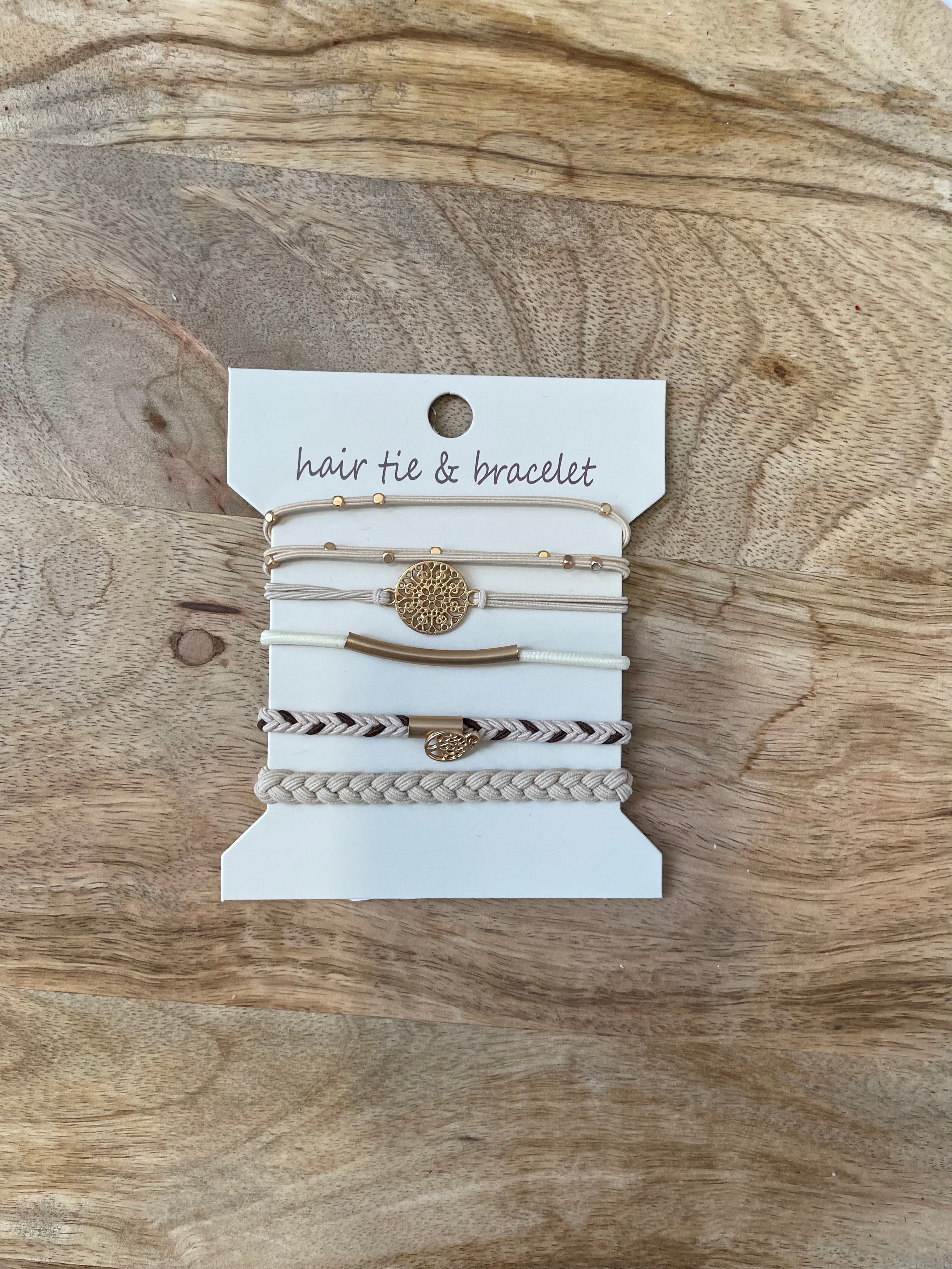 Joss Hair Ties Bracelet-Bracelets-joss-The Silo Boutique, Women's Fashion Boutique Located in Warren and Grand Forks North Dakota