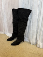 Soda Hannah Black Knee Hight Boots-Boots-soda-The Silo Boutique, Women's Fashion Boutique Located in Warren and Grand Forks North Dakota