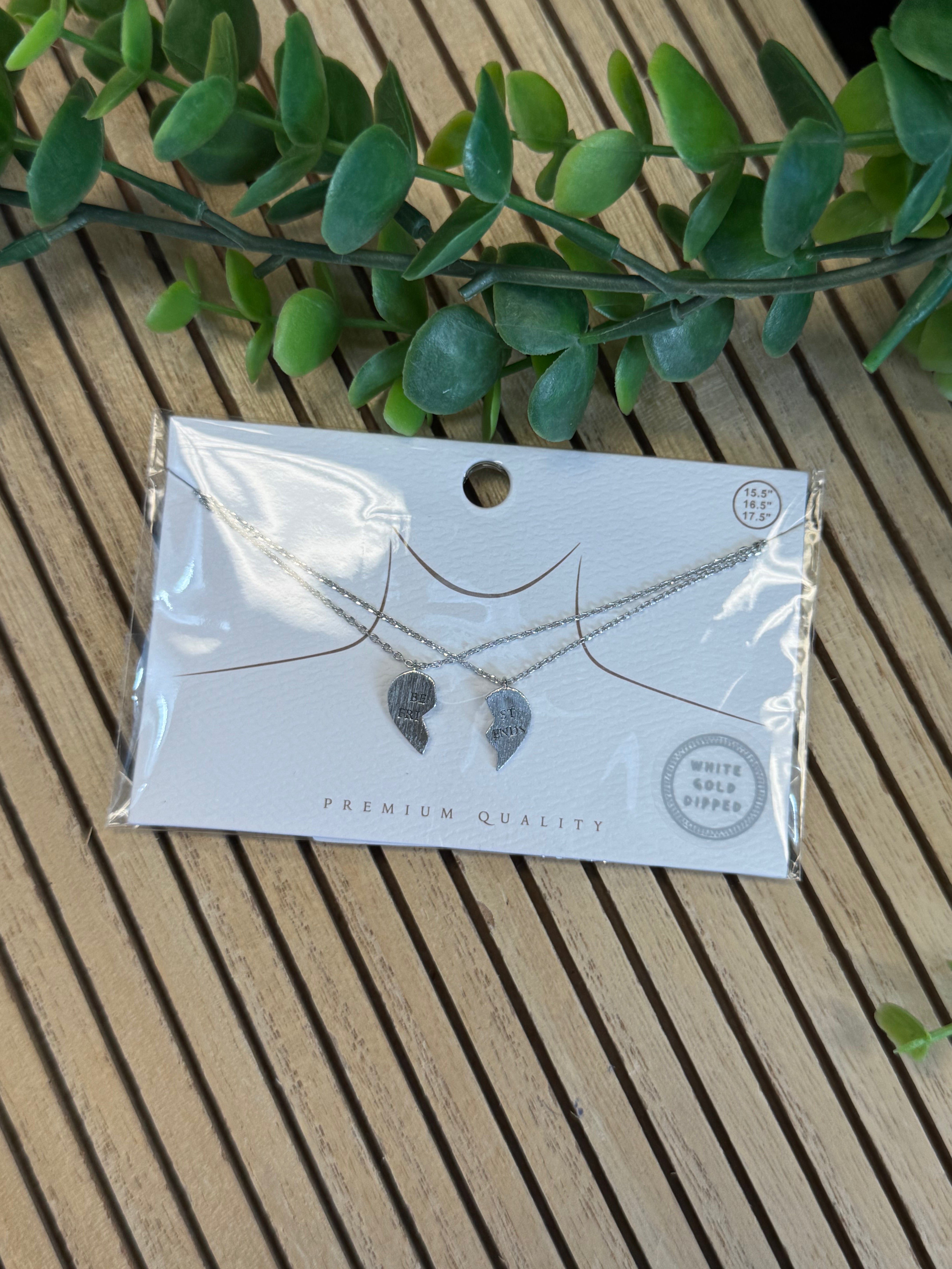 Best Friends Necklaces - Silver-Necklaces-Dallas Market-The Silo Boutique, Women's Fashion Boutique Located in Warren and Grand Forks North Dakota