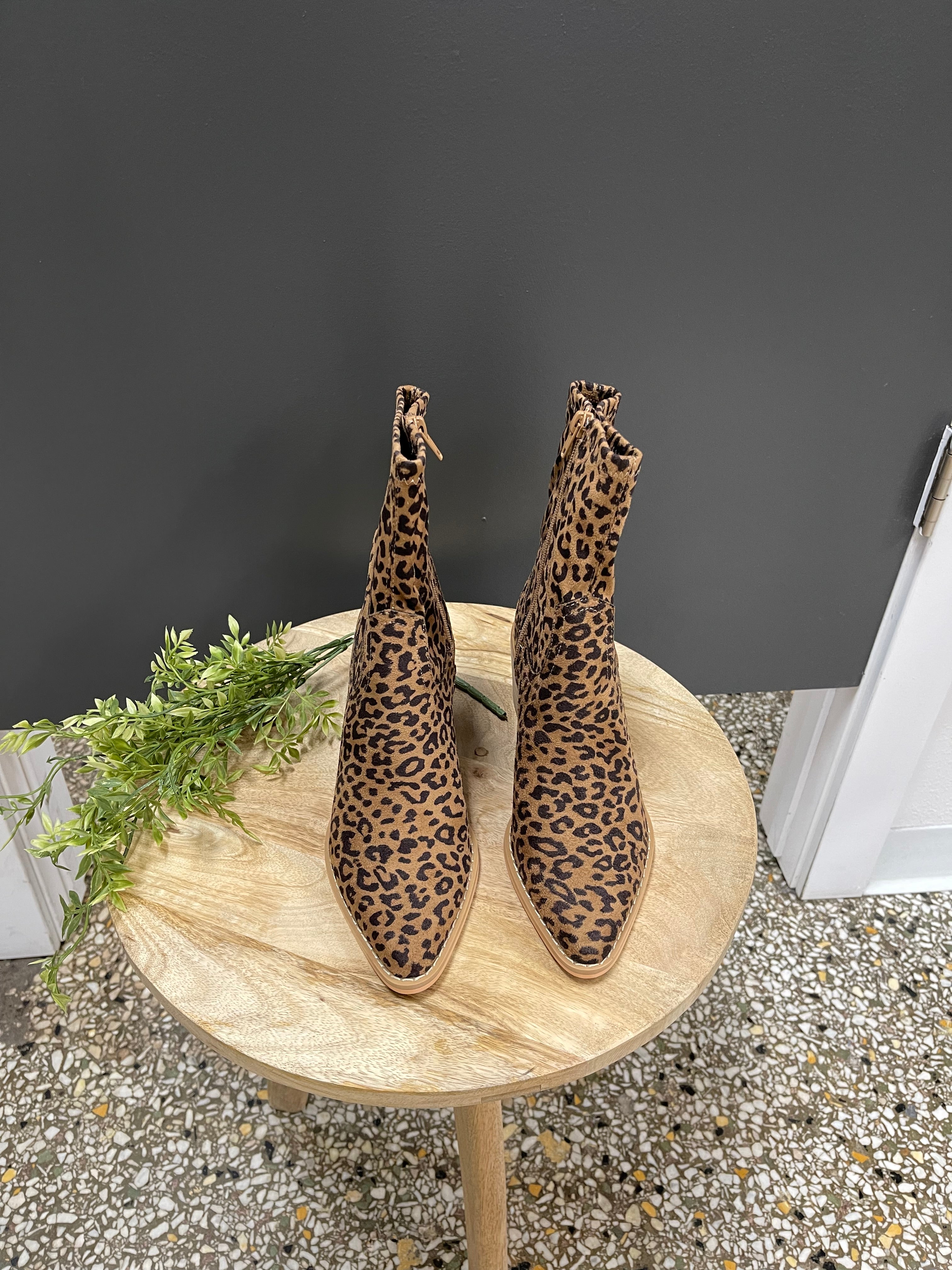 Oasis Society Vienna Boot-Leopard-Boots-oasis society-The Silo Boutique, Women's Fashion Boutique Located in Warren and Grand Forks North Dakota