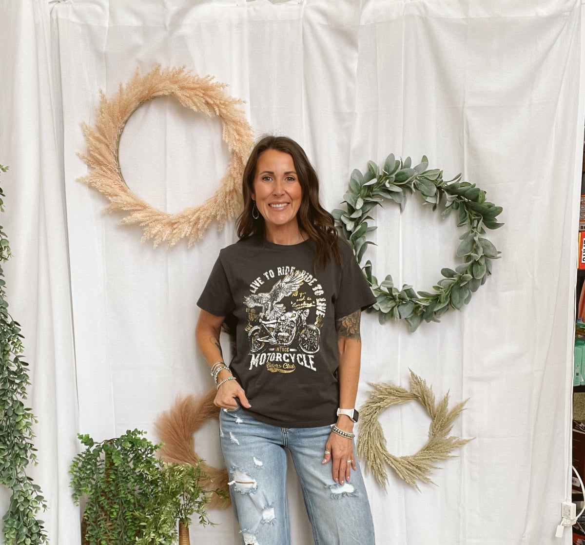 Blakeley Drew Distressed Dad Jeans-Jeans-risen-The Silo Boutique, Women's Fashion Boutique Located in Warren and Grand Forks North Dakota