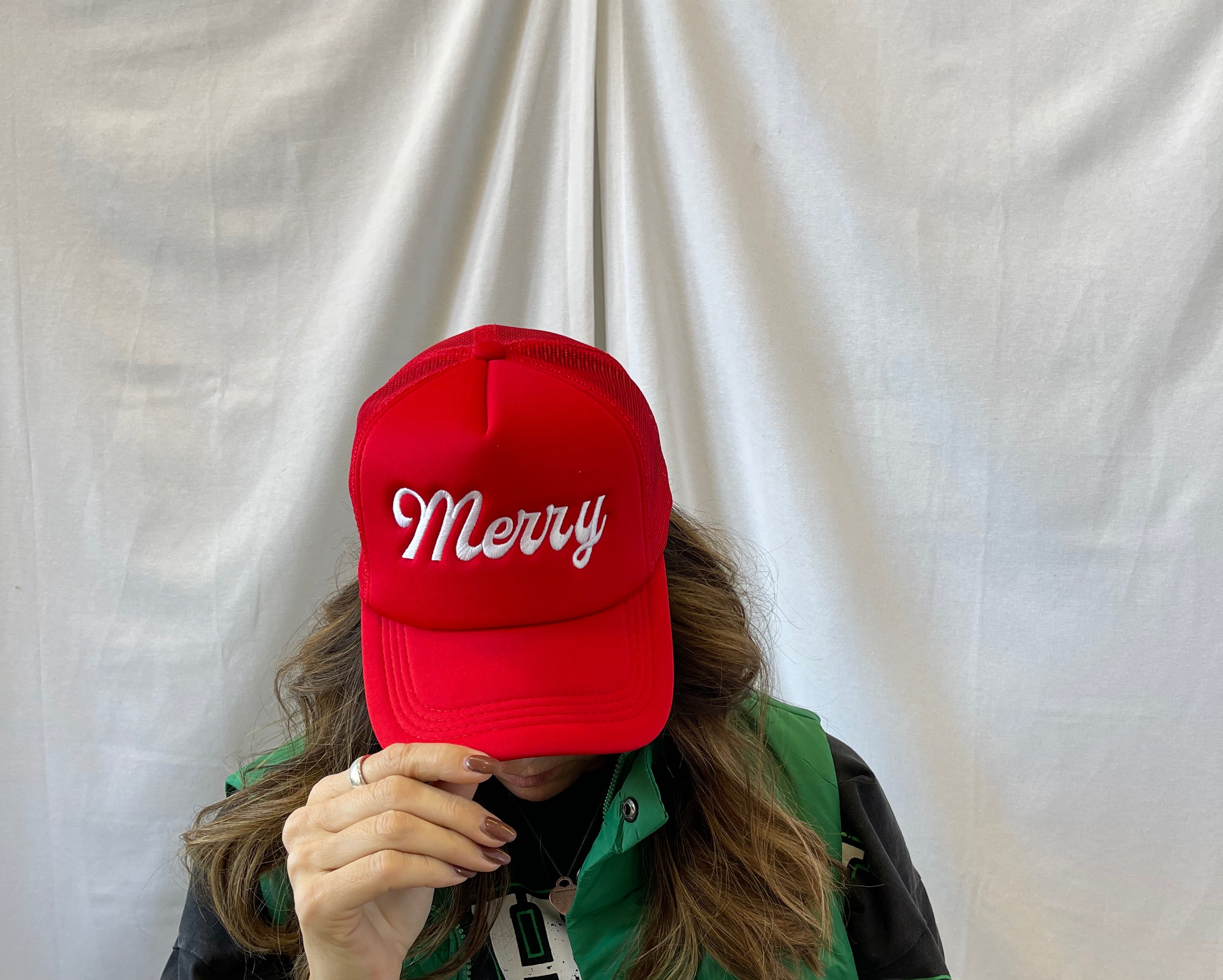 Soft Merry Red Hat-Hats-Summer Tees-The Silo Boutique, Women's Fashion Boutique Located in Warren and Grand Forks North Dakota