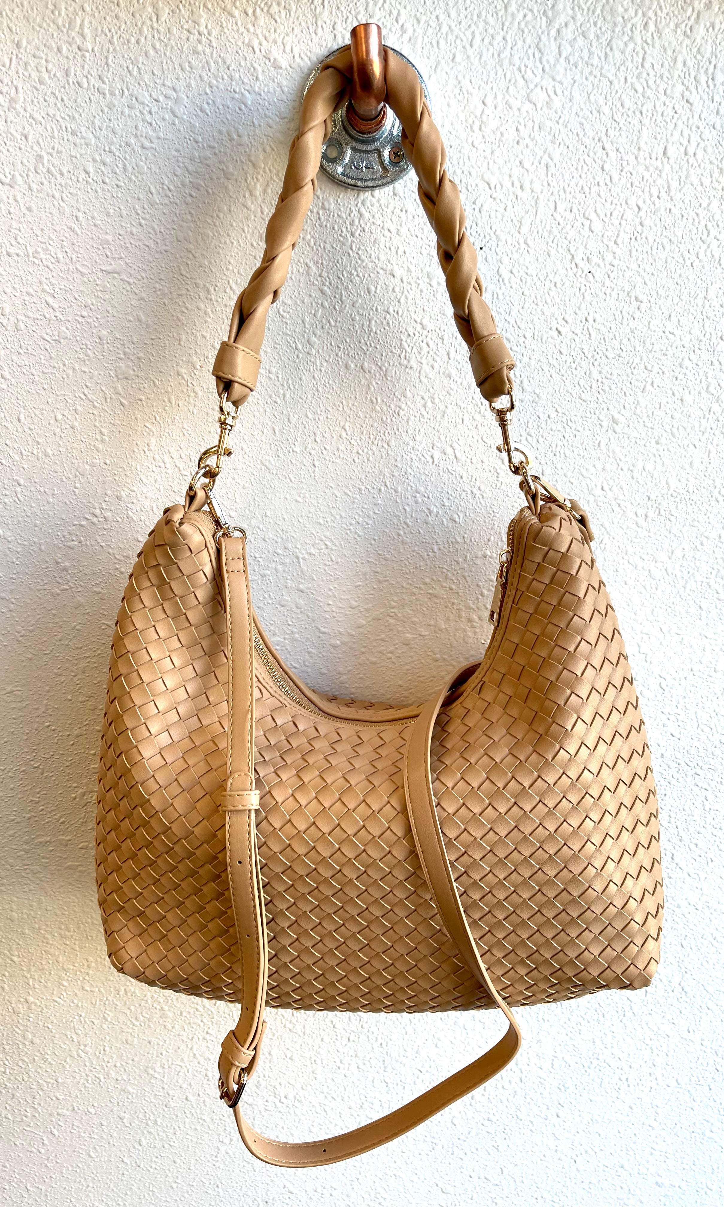 Sabrina Woven Hobo-Purse-urban-The Silo Boutique, Women's Fashion Boutique Located in Warren and Grand Forks North Dakota