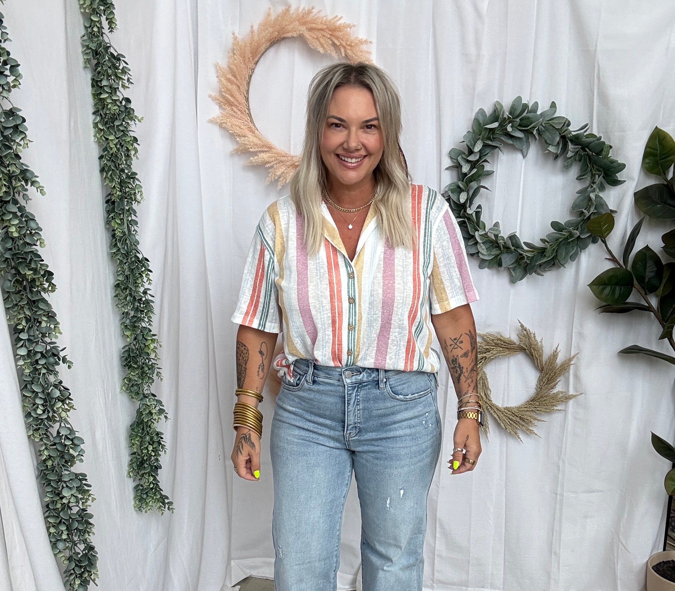 Risen Everly Light Wide Leg Jeans-Jeans-risen-The Silo Boutique, Women's Fashion Boutique Located in Warren and Grand Forks North Dakota