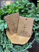Lovey Cross Necklace-Necklaces-fame-The Silo Boutique, Women's Fashion Boutique Located in Warren and Grand Forks North Dakota