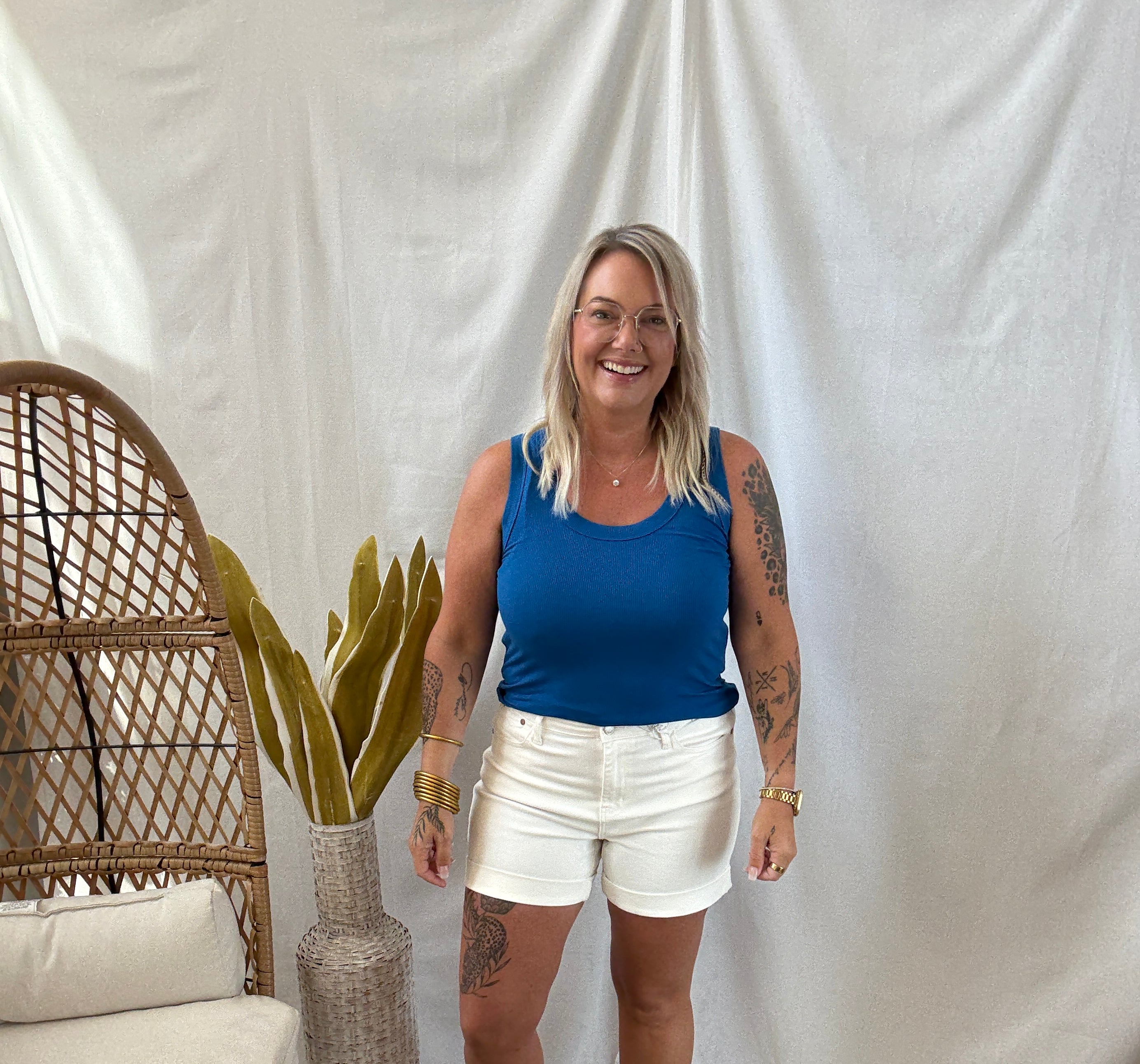 Zen Ribbed Tank Top-Tank Tops-Zenana-The Silo Boutique, Women's Fashion Boutique Located in Warren and Grand Forks North Dakota