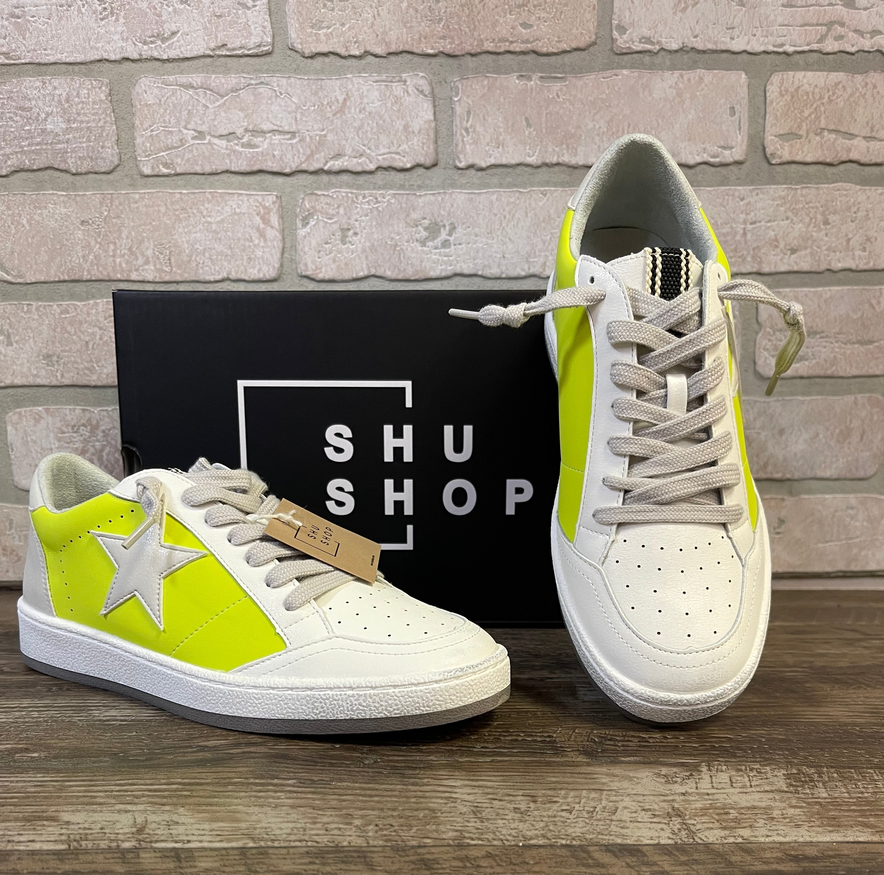 ShuShop Paz Lime Sneaker-Shoes-shushop-The Silo Boutique, Women's Fashion Boutique Located in Warren and Grand Forks North Dakota