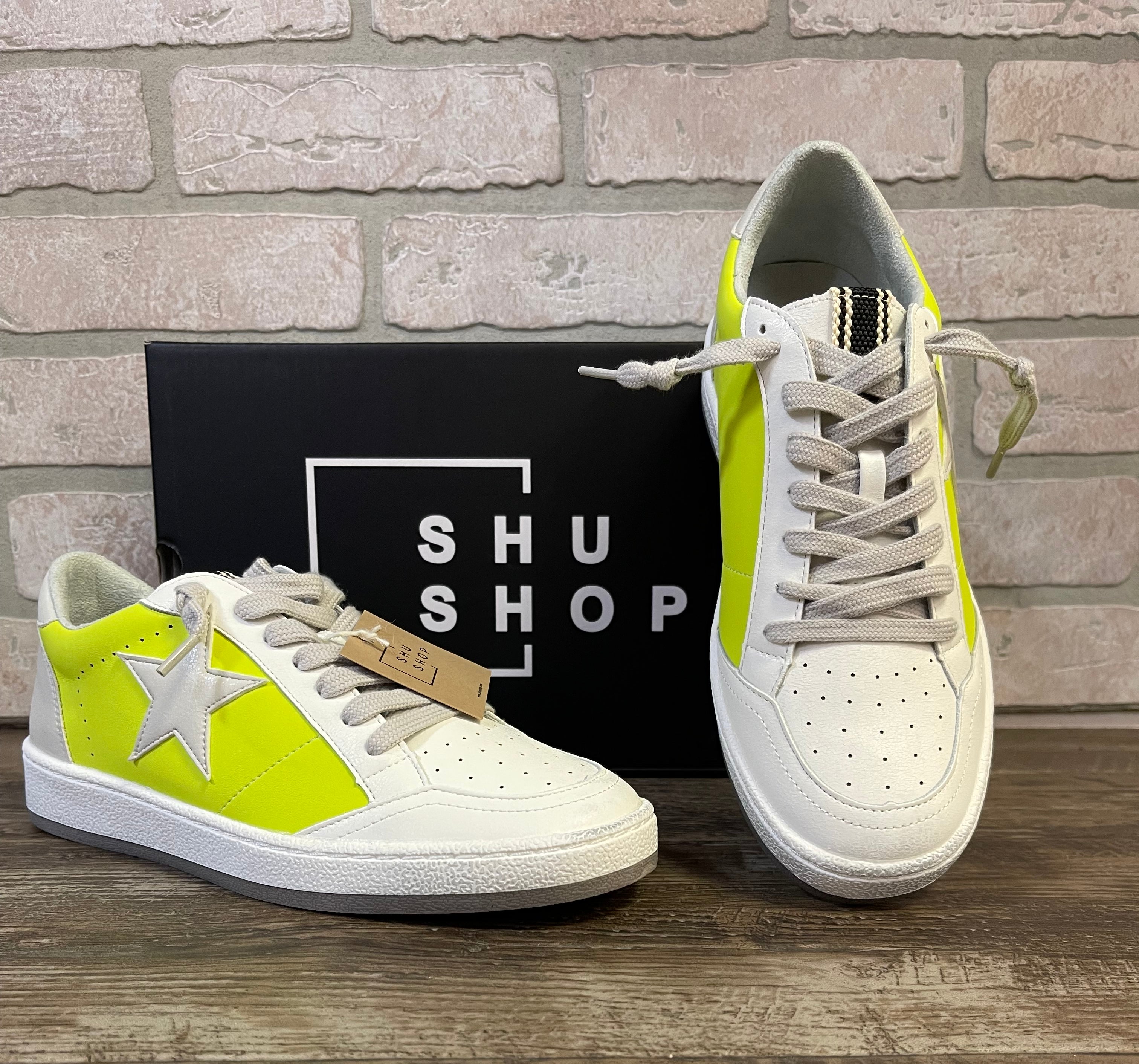 ShuShop Paz Lime Sneaker-Shoes-shushop-The Silo Boutique, Women's Fashion Boutique Located in Warren and Grand Forks North Dakota