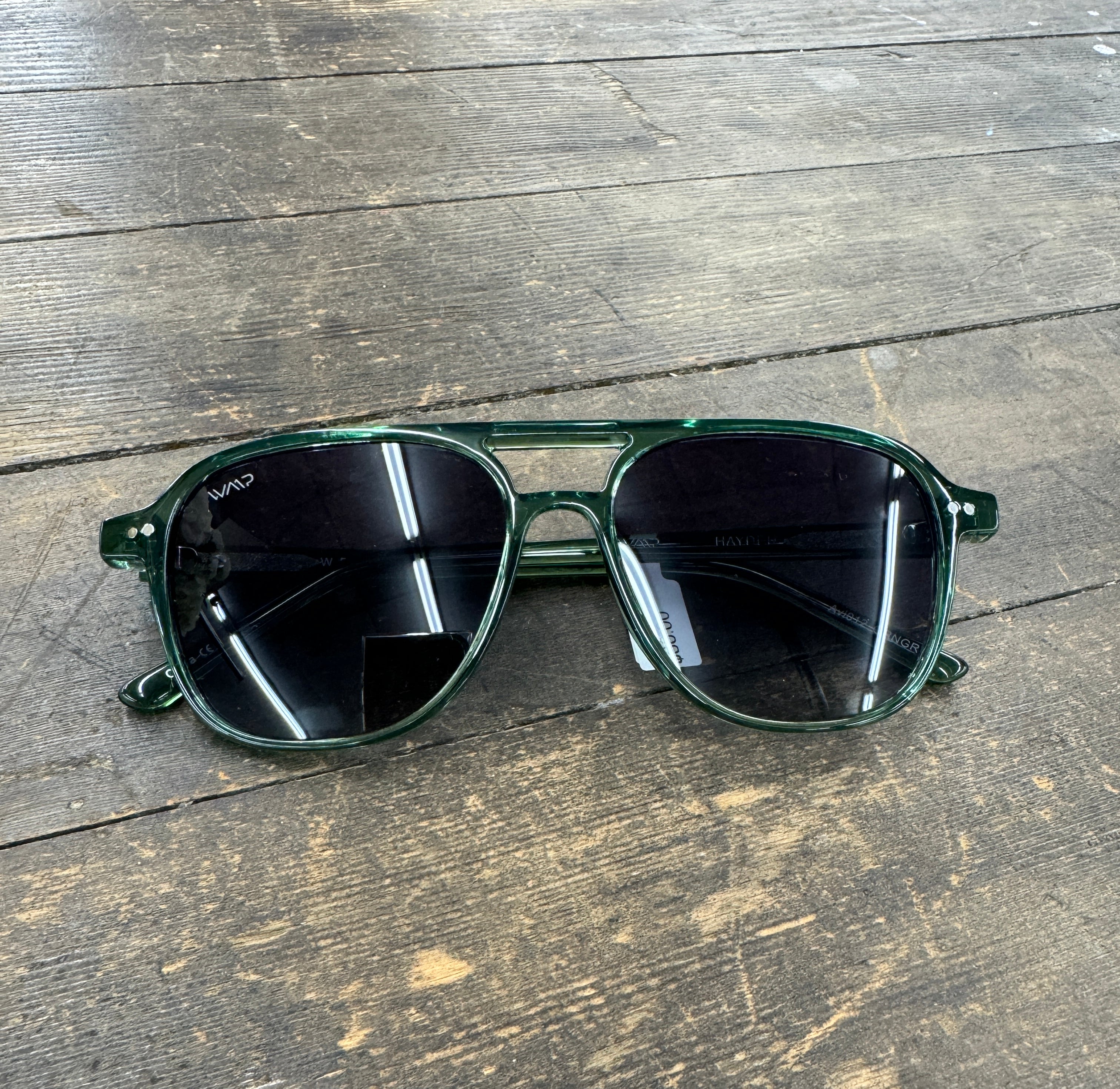 WMP Olive Aviator Sunglasses-Sunglasses-wmp-The Silo Boutique, Women's Fashion Boutique Located in Warren and Grand Forks North Dakota