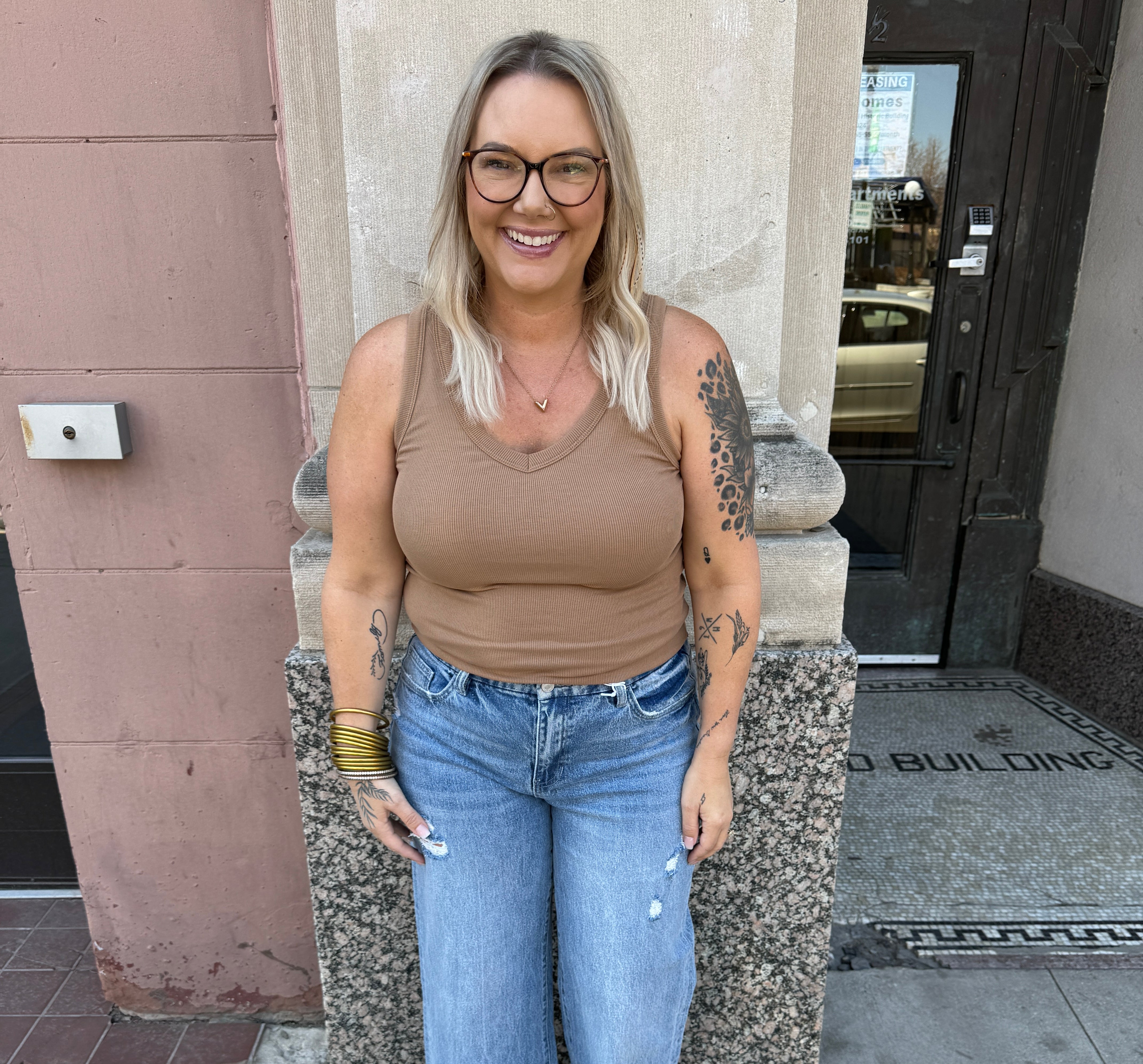 Vervet Shiny Wide Leg Crop Jeans-Final Sale-Jeans-lovervet-The Silo Boutique, Women's Fashion Boutique Located in Warren and Grand Forks North Dakota