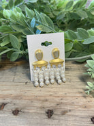 Trio Pearl Strand Earrings-Earrings-kenze-The Silo Boutique, Women's Fashion Boutique Located in Warren and Grand Forks North Dakota