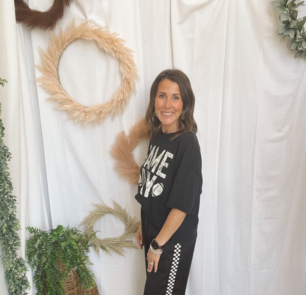 Race Day Sweatpants-Black-sweatpants-jade by jane-The Silo Boutique, Women's Fashion Boutique Located in Warren and Grand Forks North Dakota